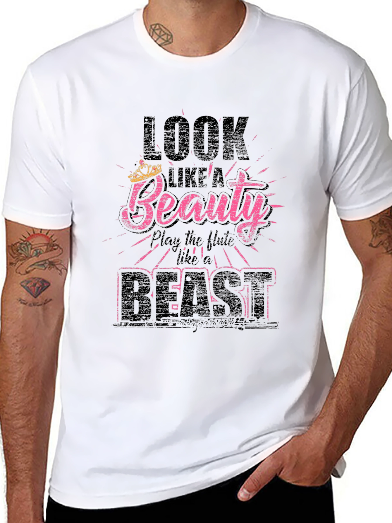 Beauty & Beast T-Shirt: Flute Player Tee