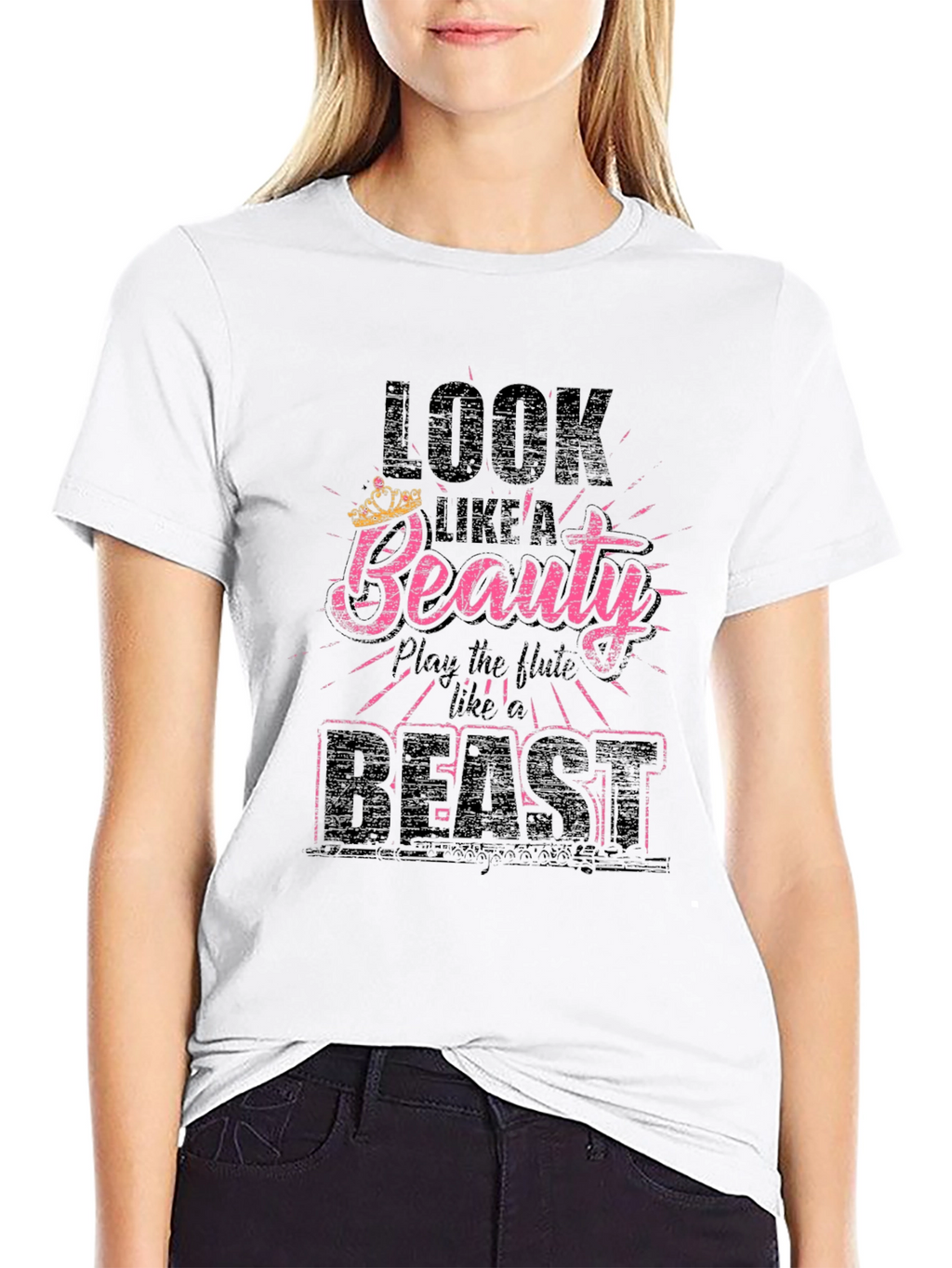 Beauty & Beast T-Shirt: Flute Player Tee