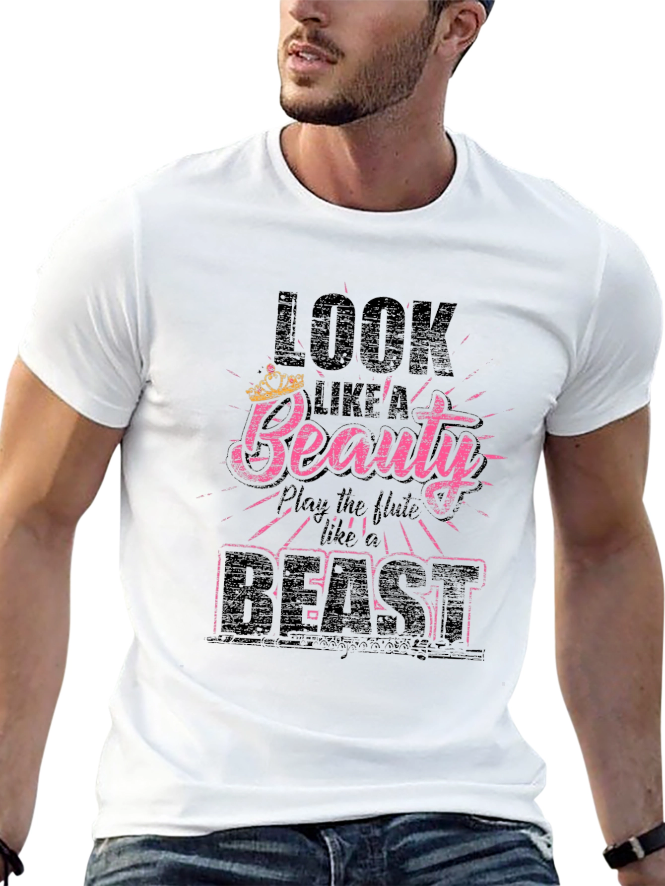 Beauty & Beast T-Shirt: Flute Player Tee