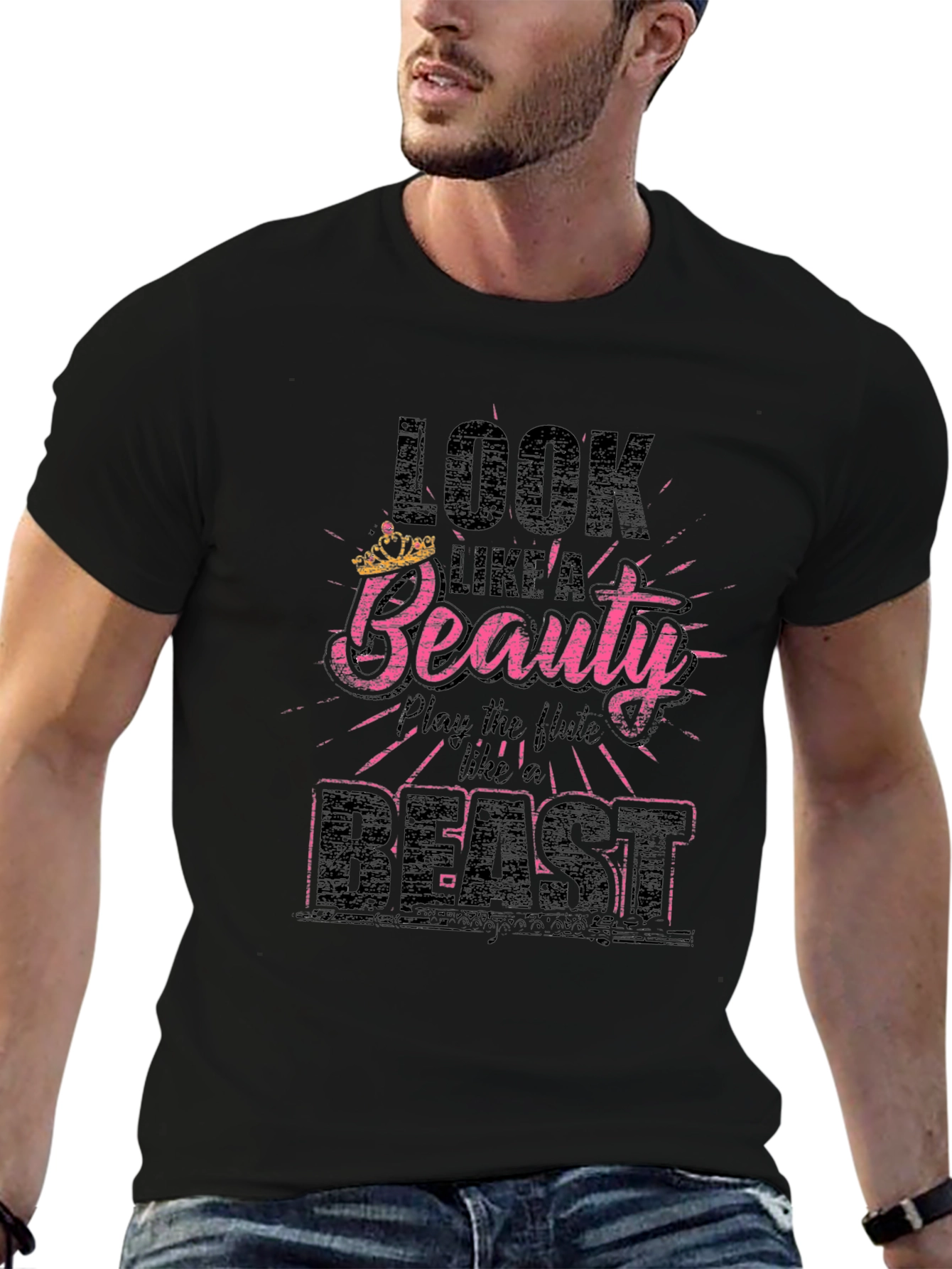 Beauty & Beast T-Shirt: Flute Player Tee