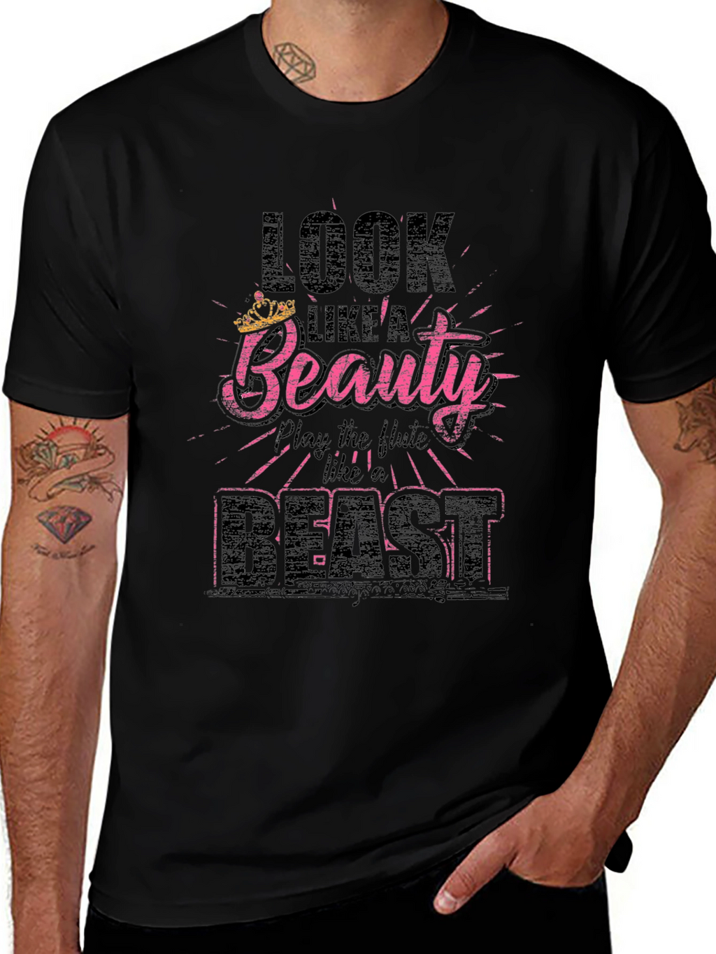 Beauty & Beast T-Shirt: Flute Player Tee