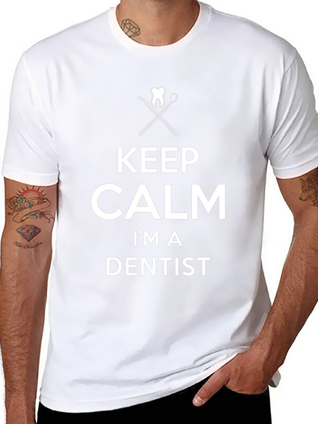 Keep Calm Im a Dentist Graphic T-Shirt