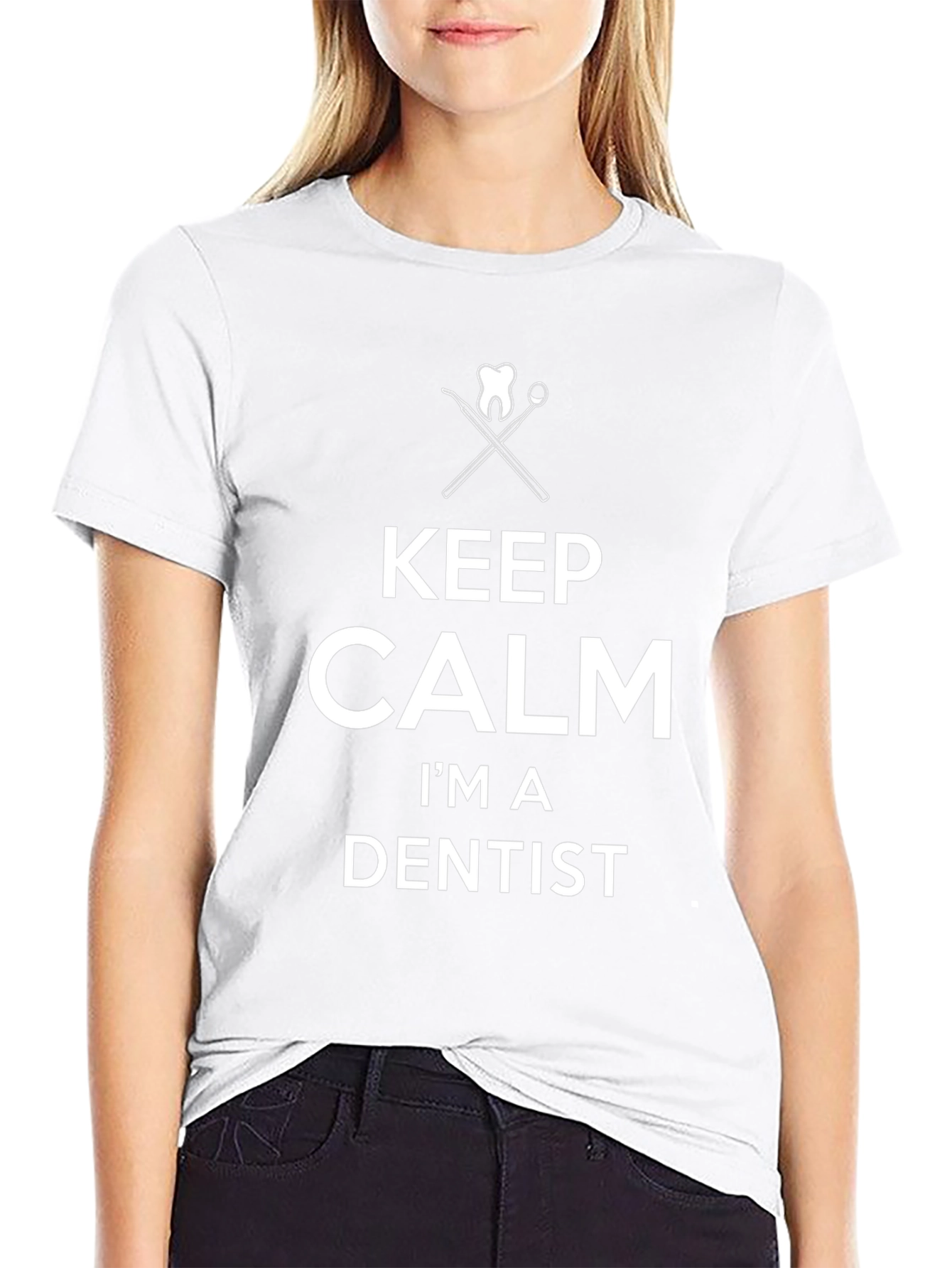 Keep Calm Im a Dentist Graphic T-Shirt