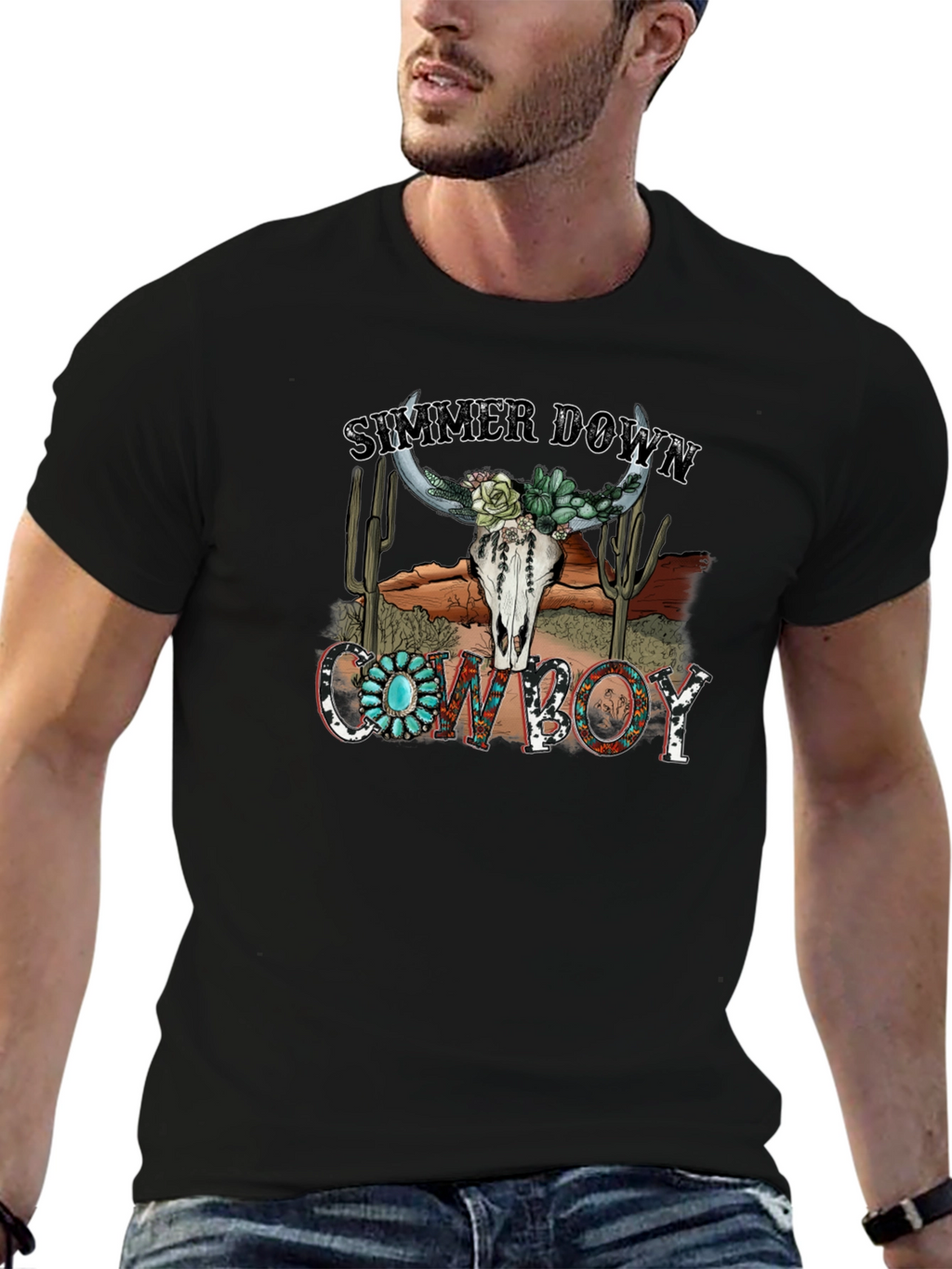 Summer Down Cowboy Graphic Tee