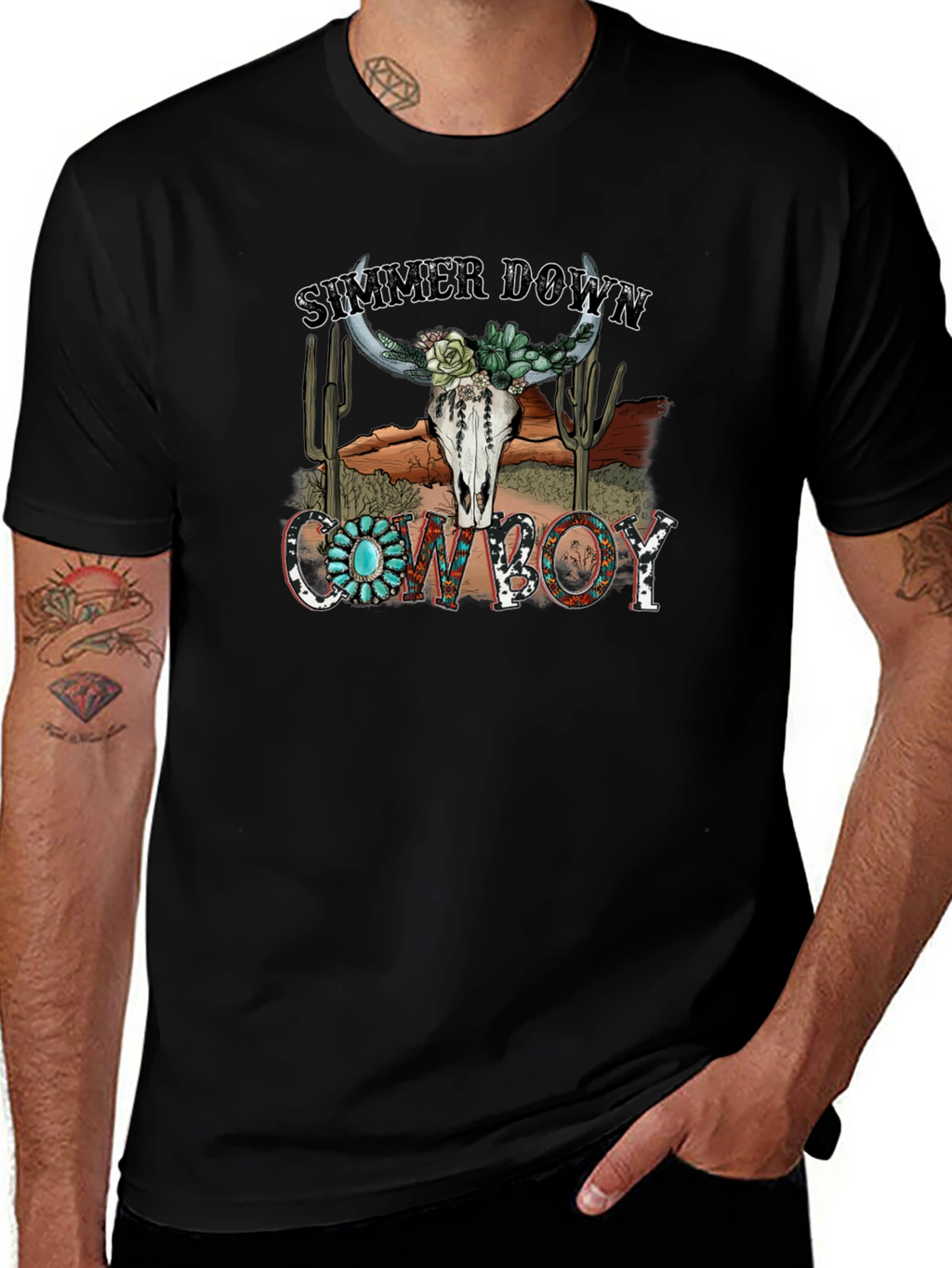 Summer Down Cowboy Graphic Tee
