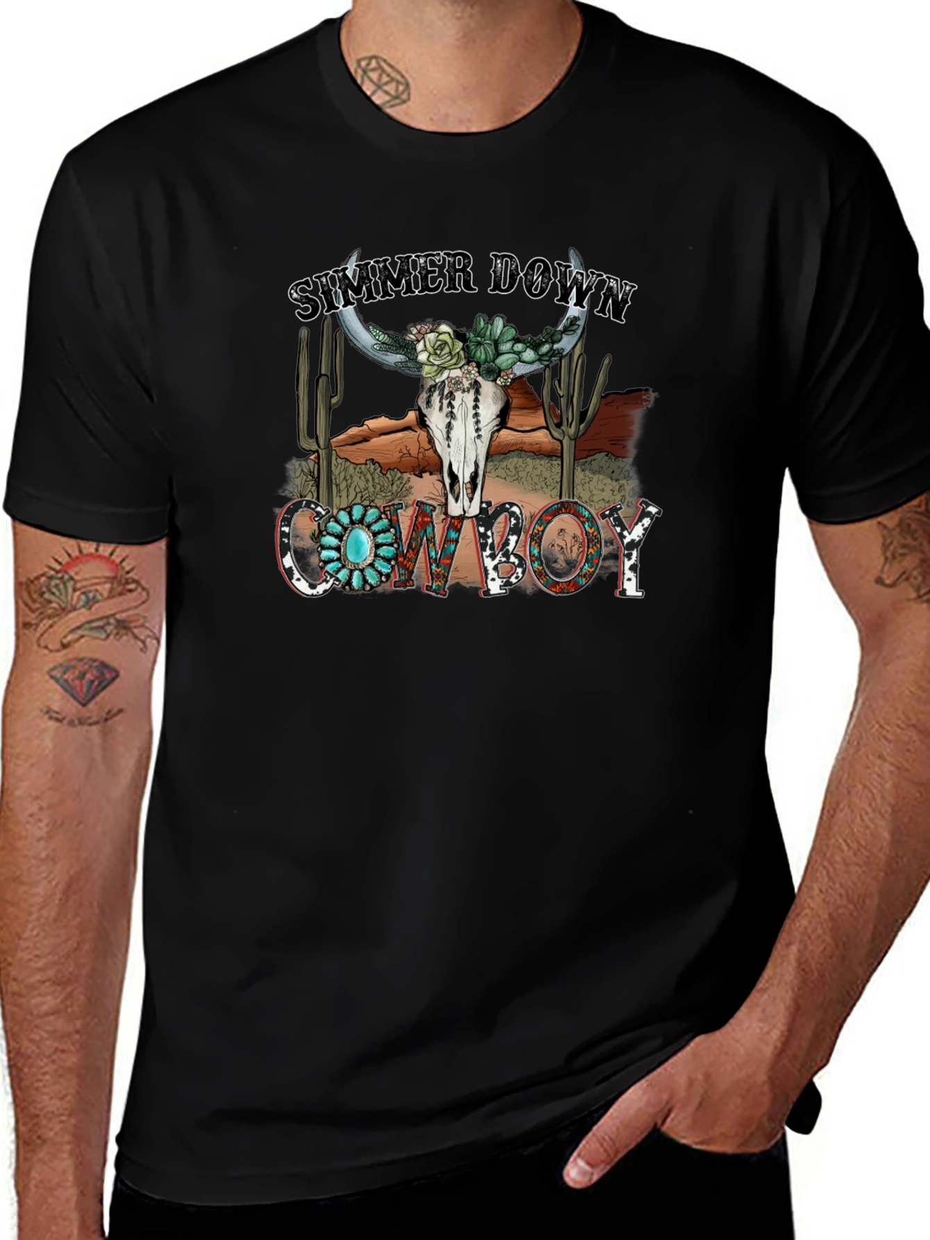 Summer Down Cowboy Graphic Tee
