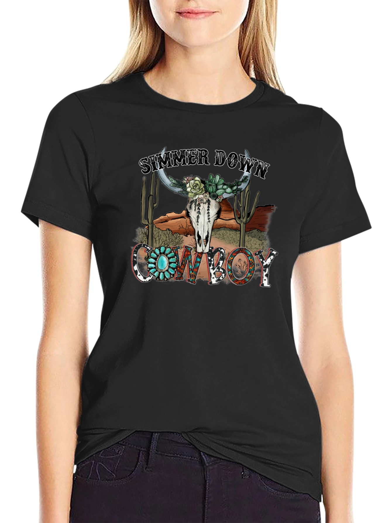 Summer Down Cowboy Graphic Tee