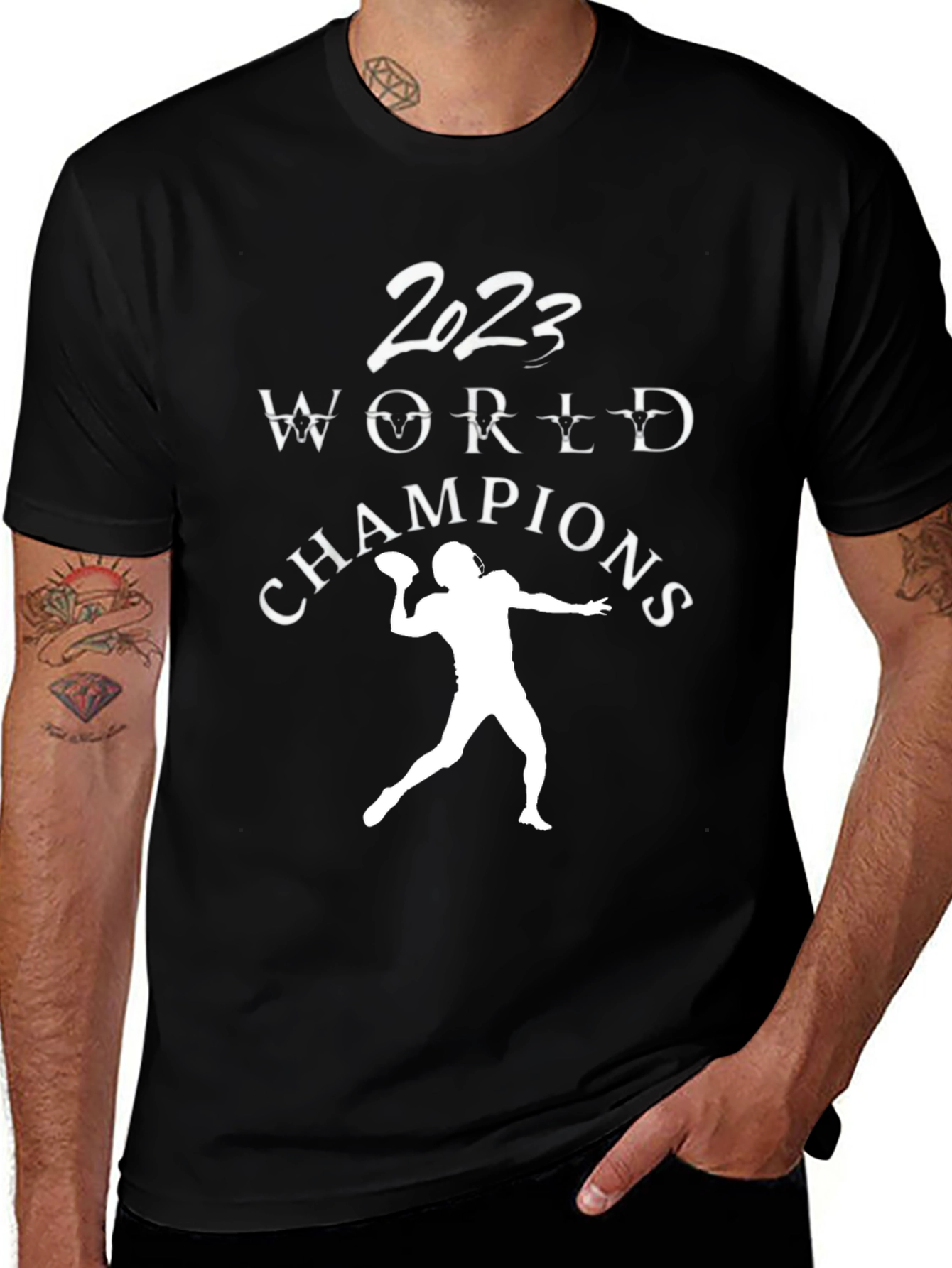 2023 World Champions Football Graphic T-Shirt