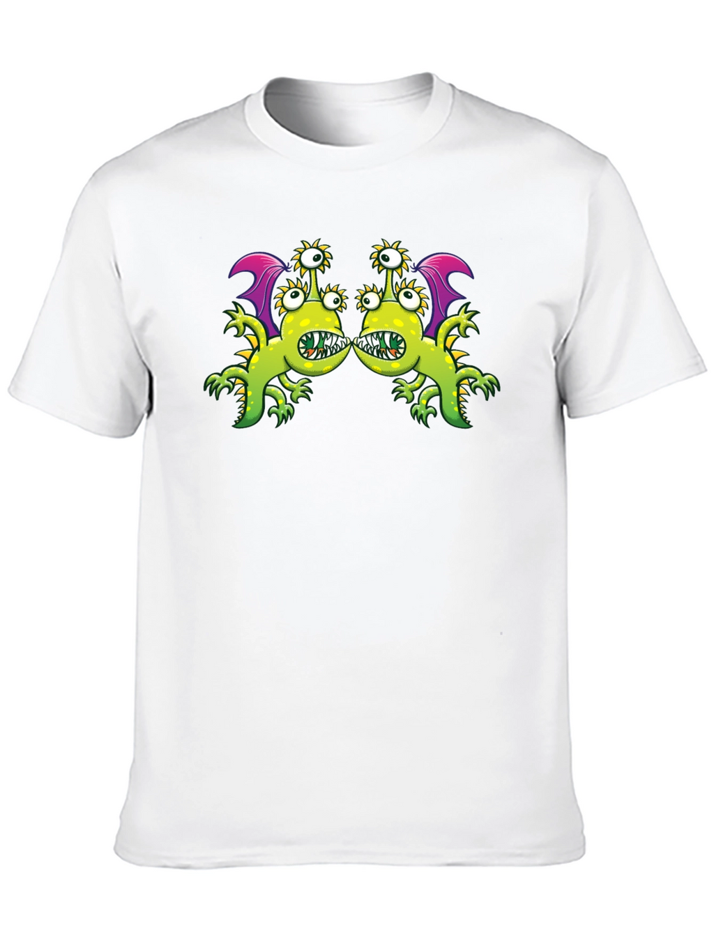 Monster Graphic Tee - Black Cotton Blend