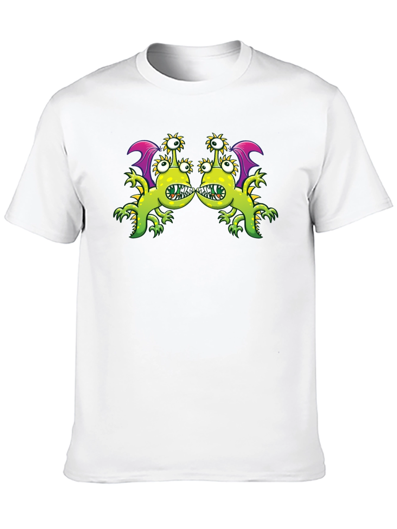 Monster Graphic Tee - Black Cotton Blend