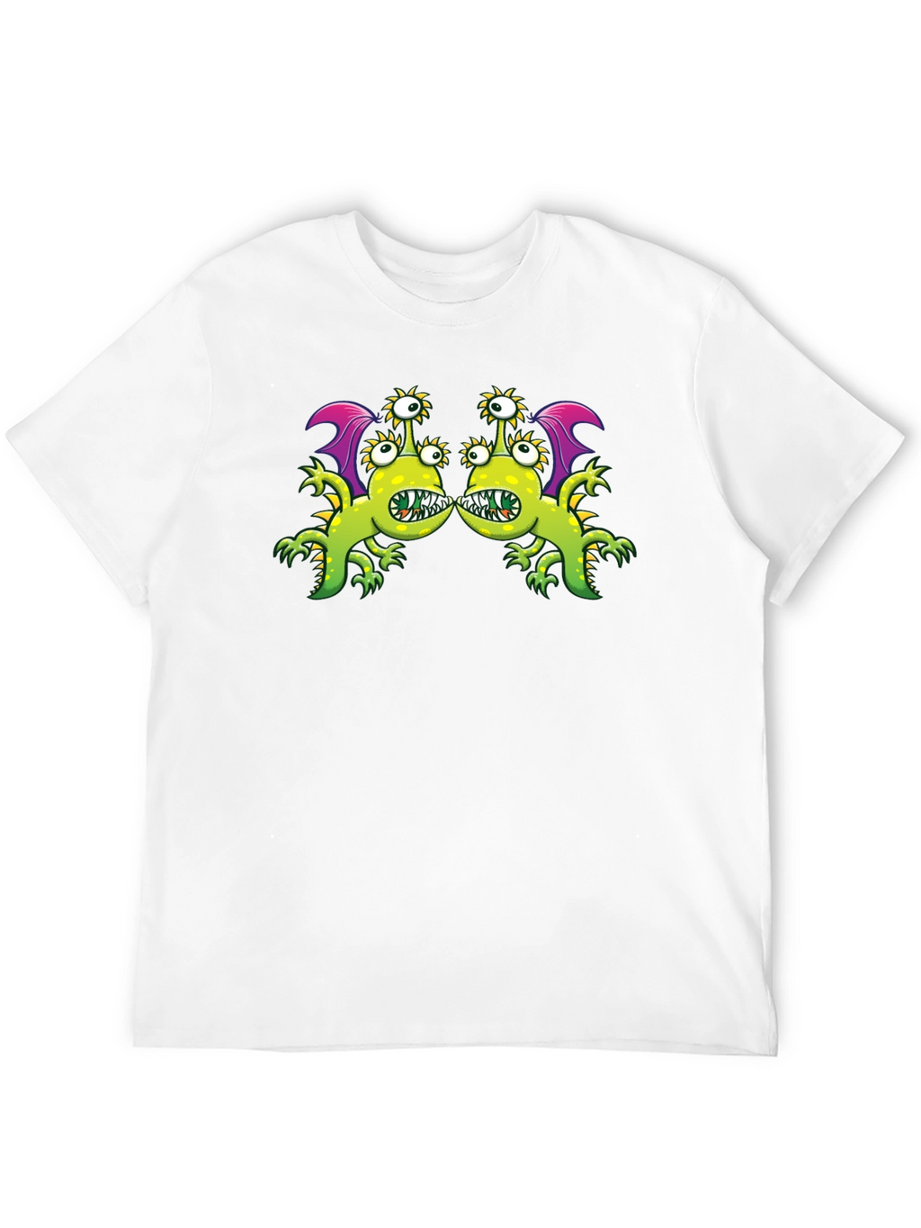 Monster Graphic Tee - Black Cotton Blend