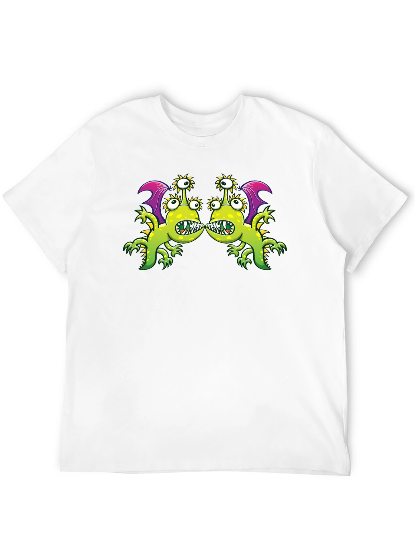 Monster Graphic Tee - Black Cotton Blend