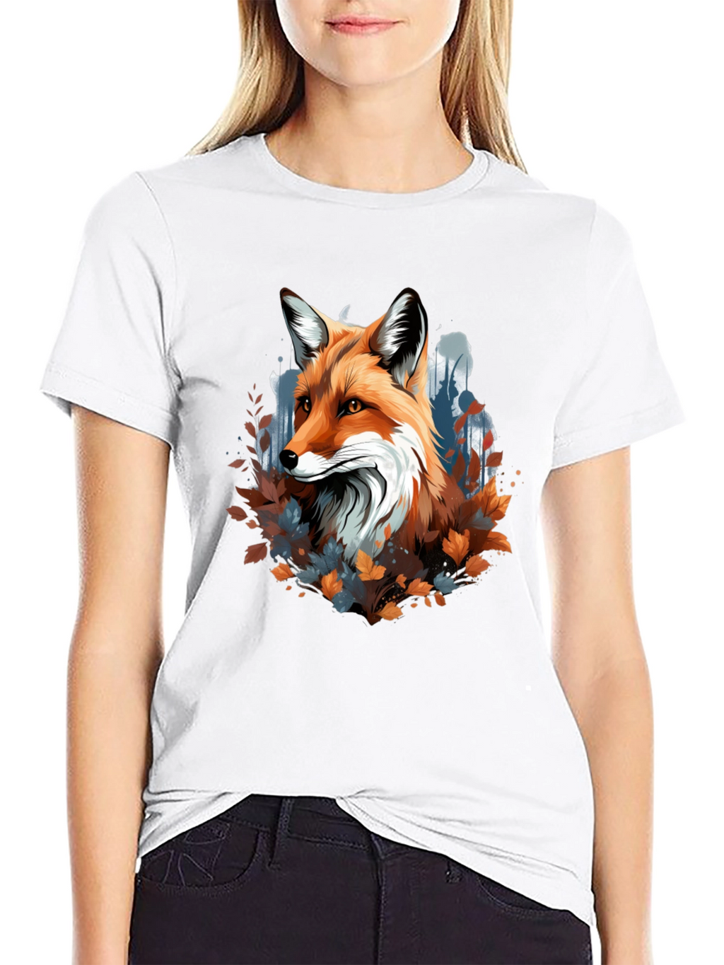 Fox Graphic Tee - Nature Inspired Design