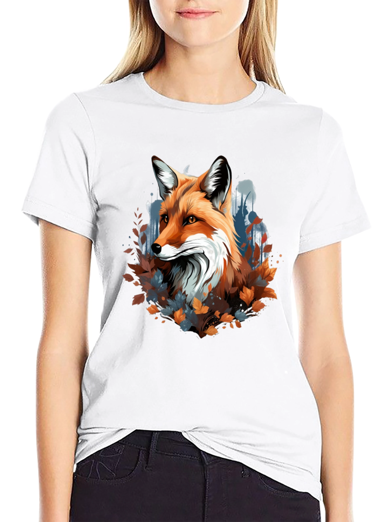 Fox Graphic Tee - Nature Inspired Design
