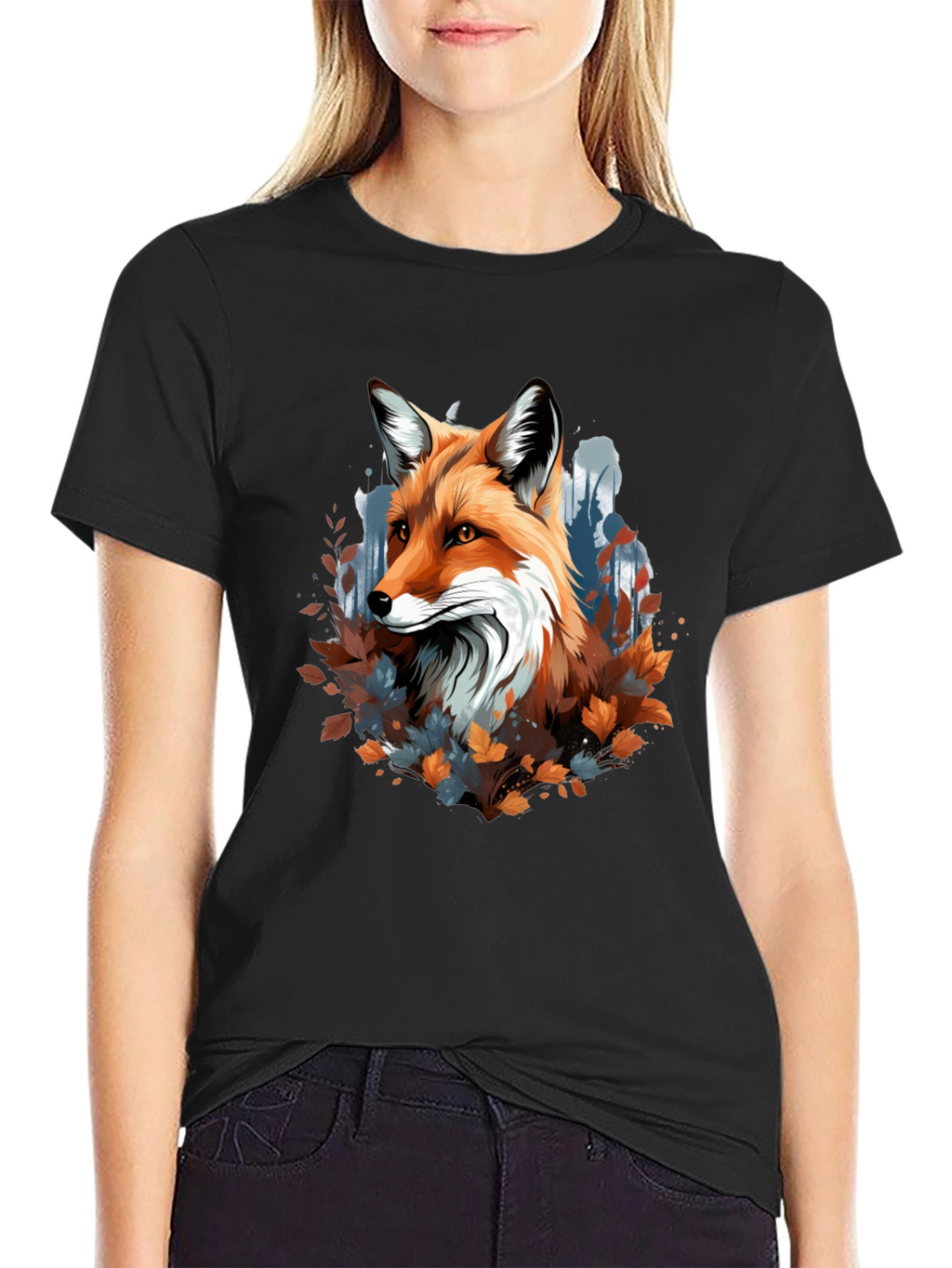 Fox Graphic Tee - Nature Inspired Design