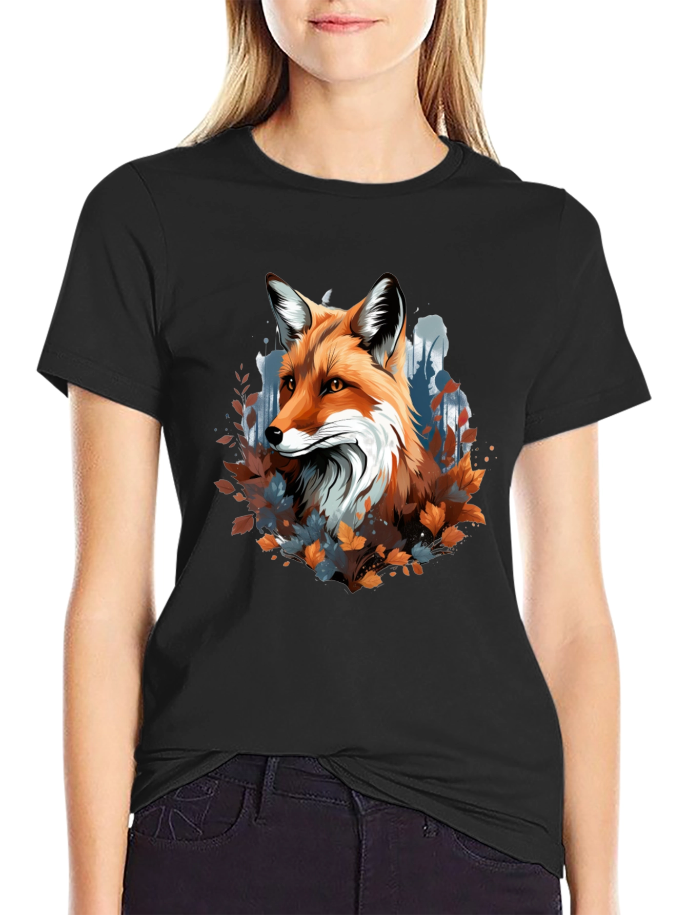 Fox Graphic Tee - Nature Inspired Design