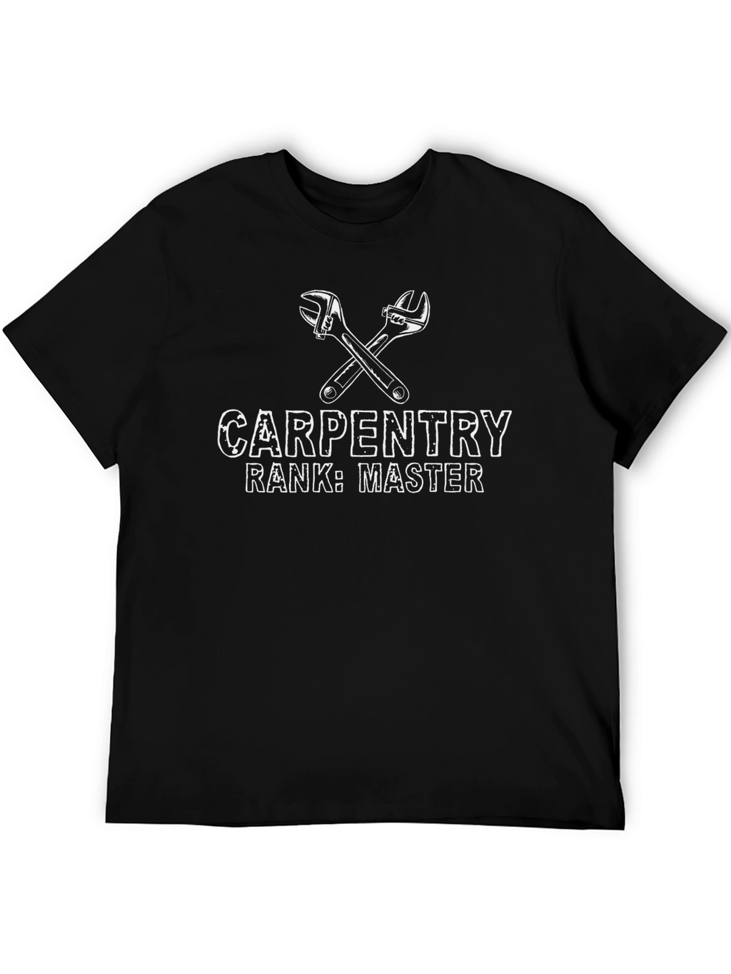 Carpentry Master T-Shirt - Black Crew Neck Tee