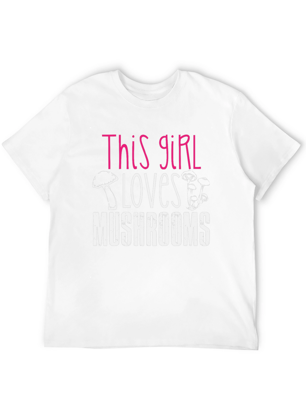 This Girl Loves Mushrooms Graphic T-Shirt