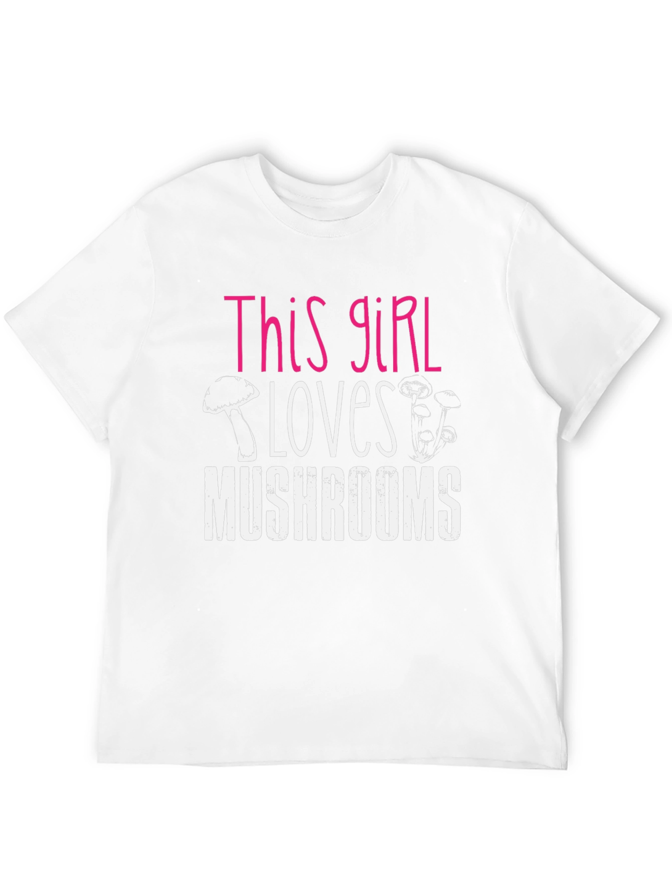 This Girl Loves Mushrooms Graphic T-Shirt