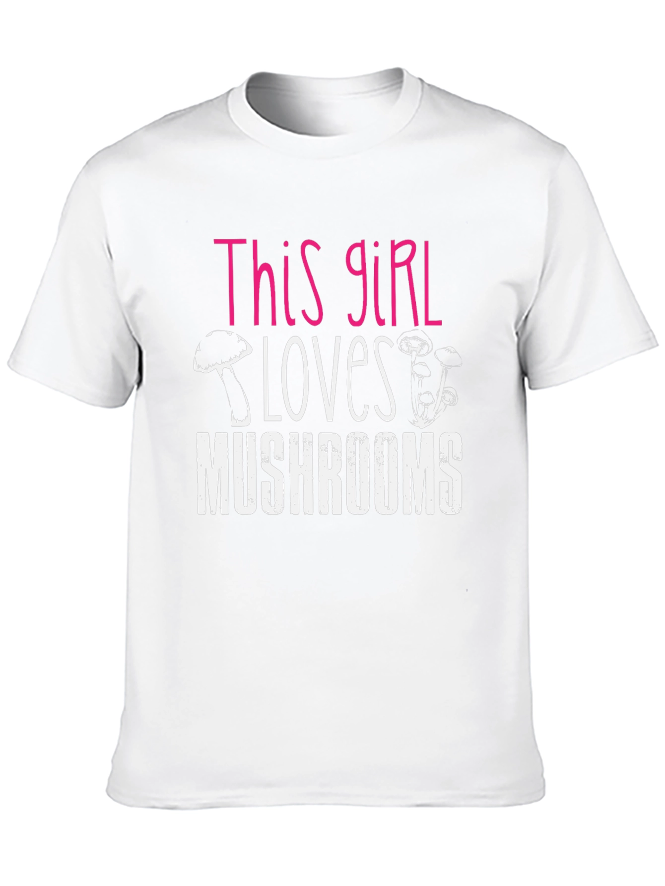 This Girl Loves Mushrooms Graphic T-Shirt