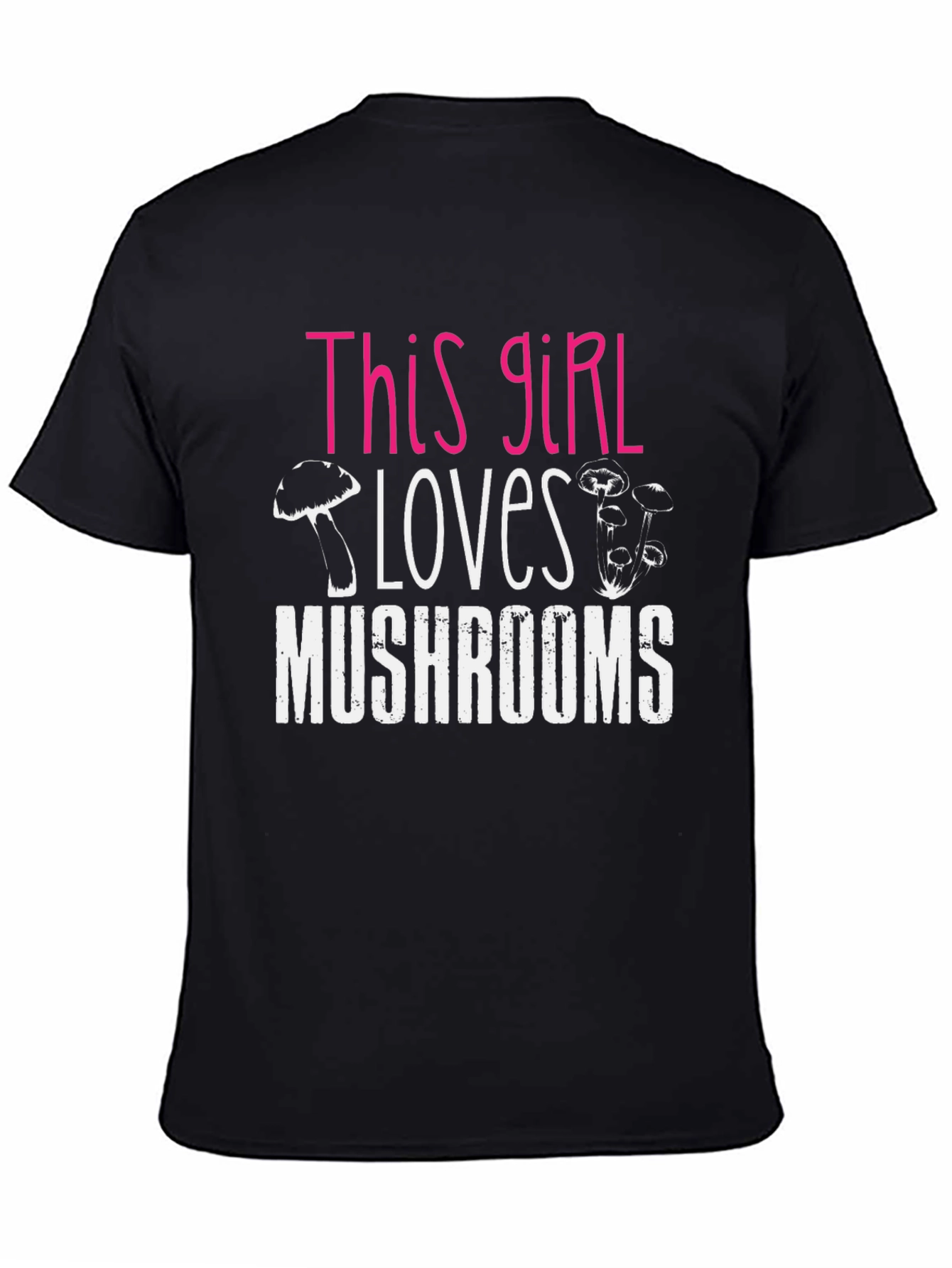 This Girl Loves Mushrooms Graphic T-Shirt
