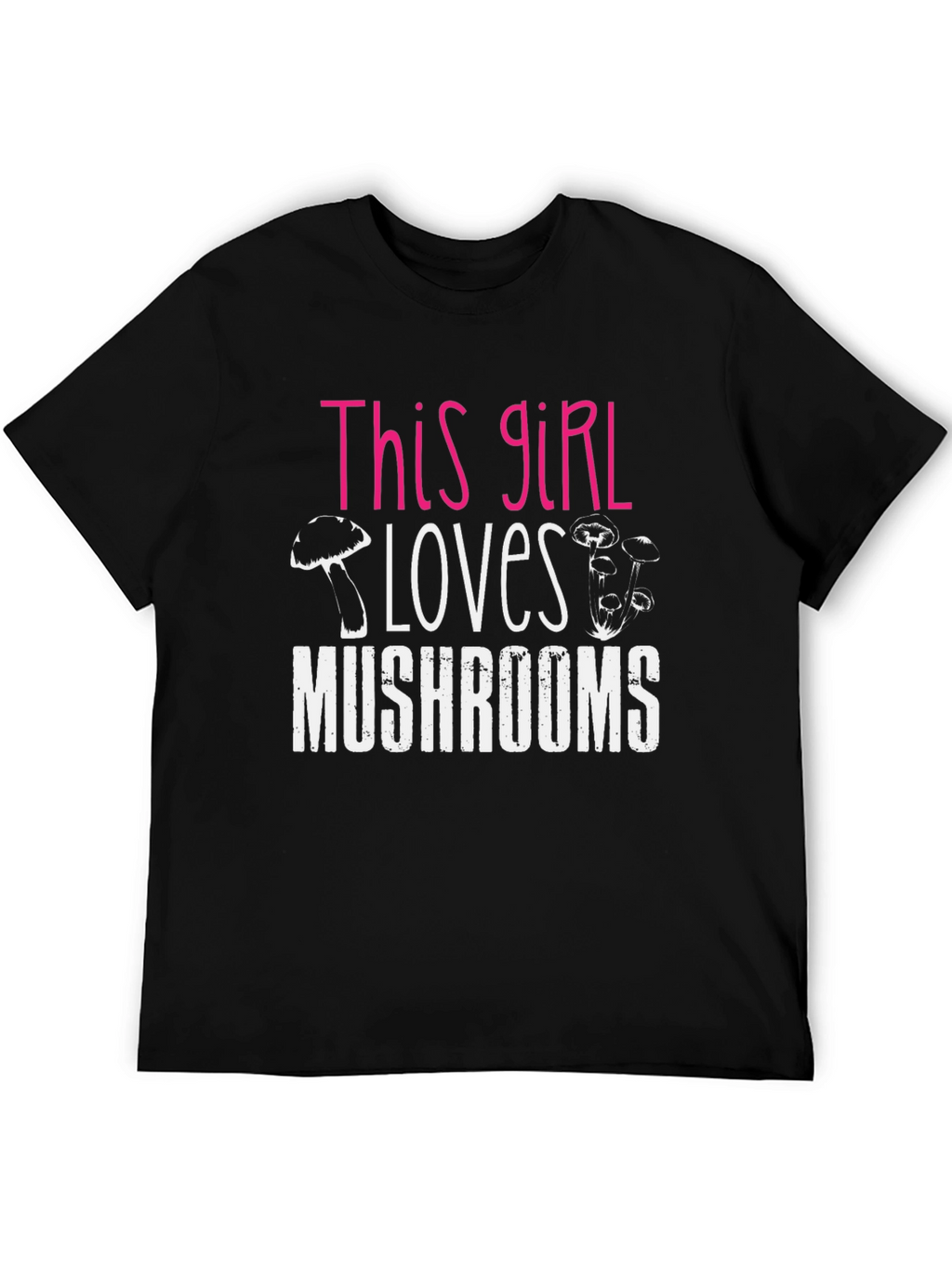This Girl Loves Mushrooms Graphic T-Shirt