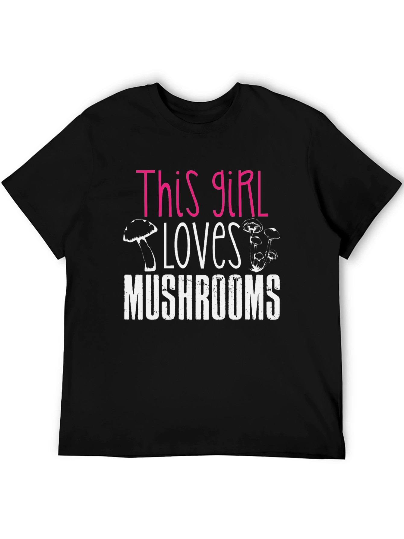 This Girl Loves Mushrooms Graphic T-Shirt
