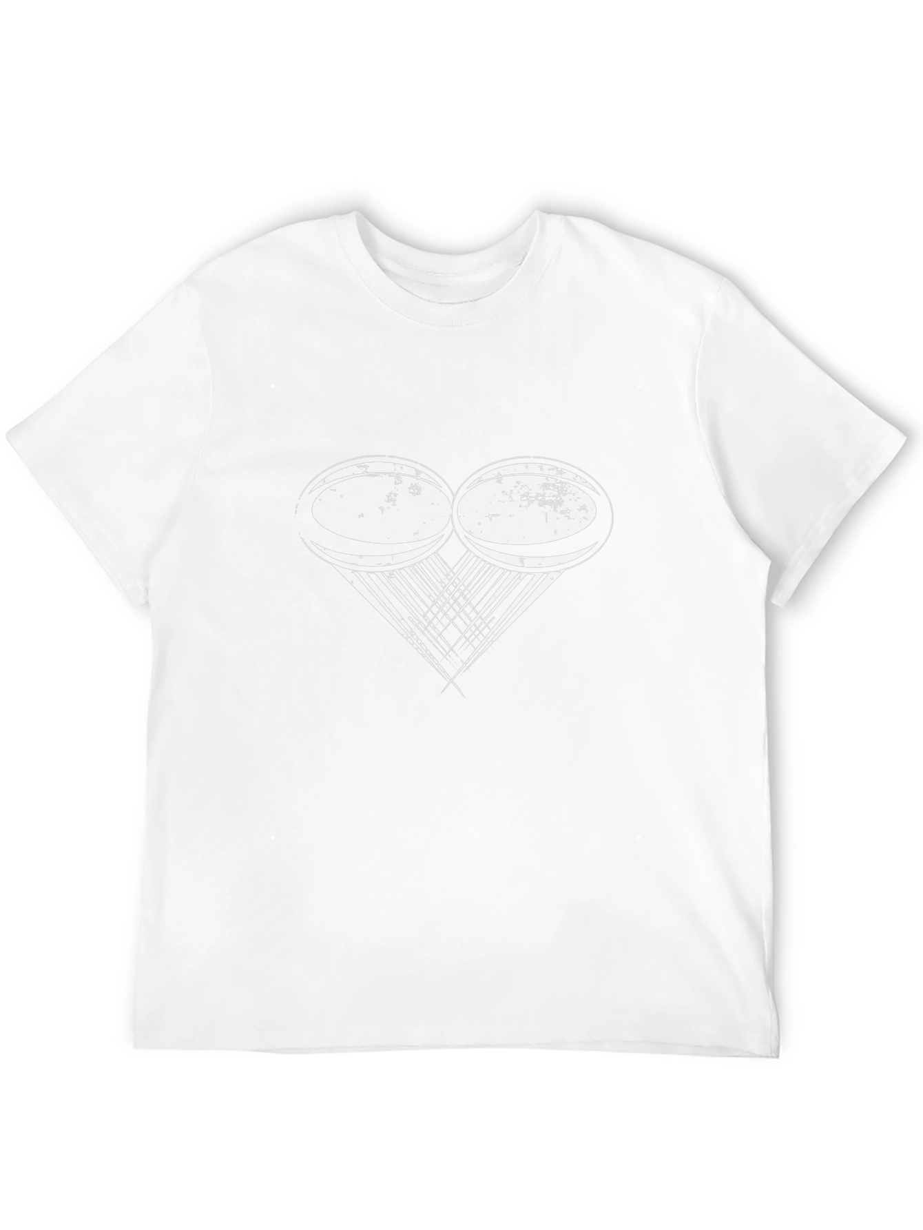 Rugby Heart T-Shirt - Black