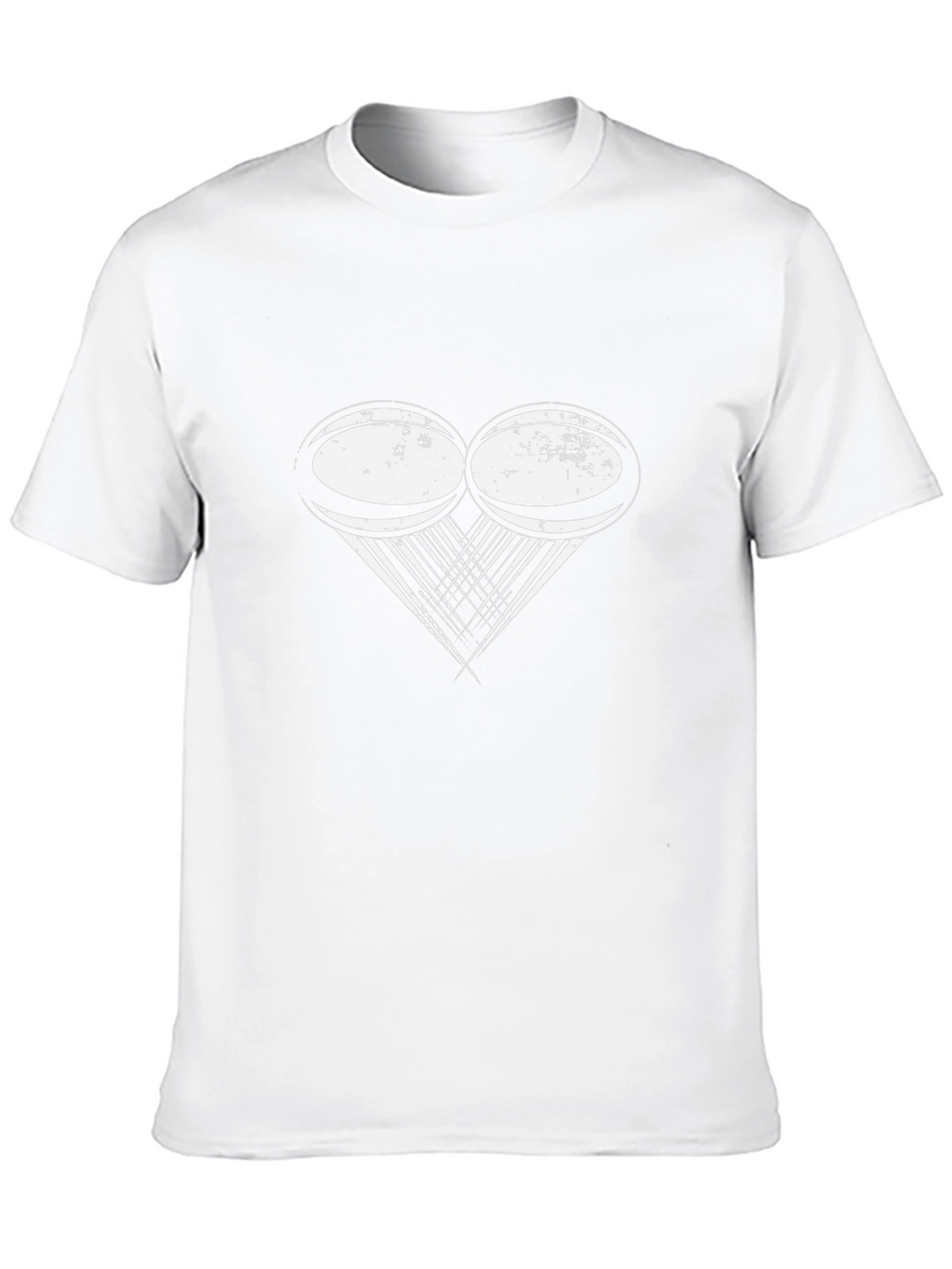 Rugby Heart T-Shirt - Black