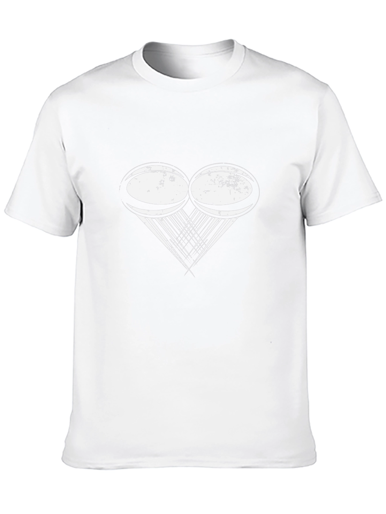 Rugby Heart T-Shirt - Black