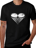 Rugby Heart T-Shirt - Black