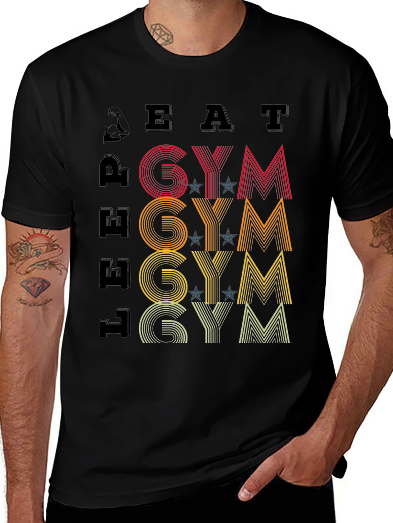 Eat Lift Gym Graphic T-Shirt