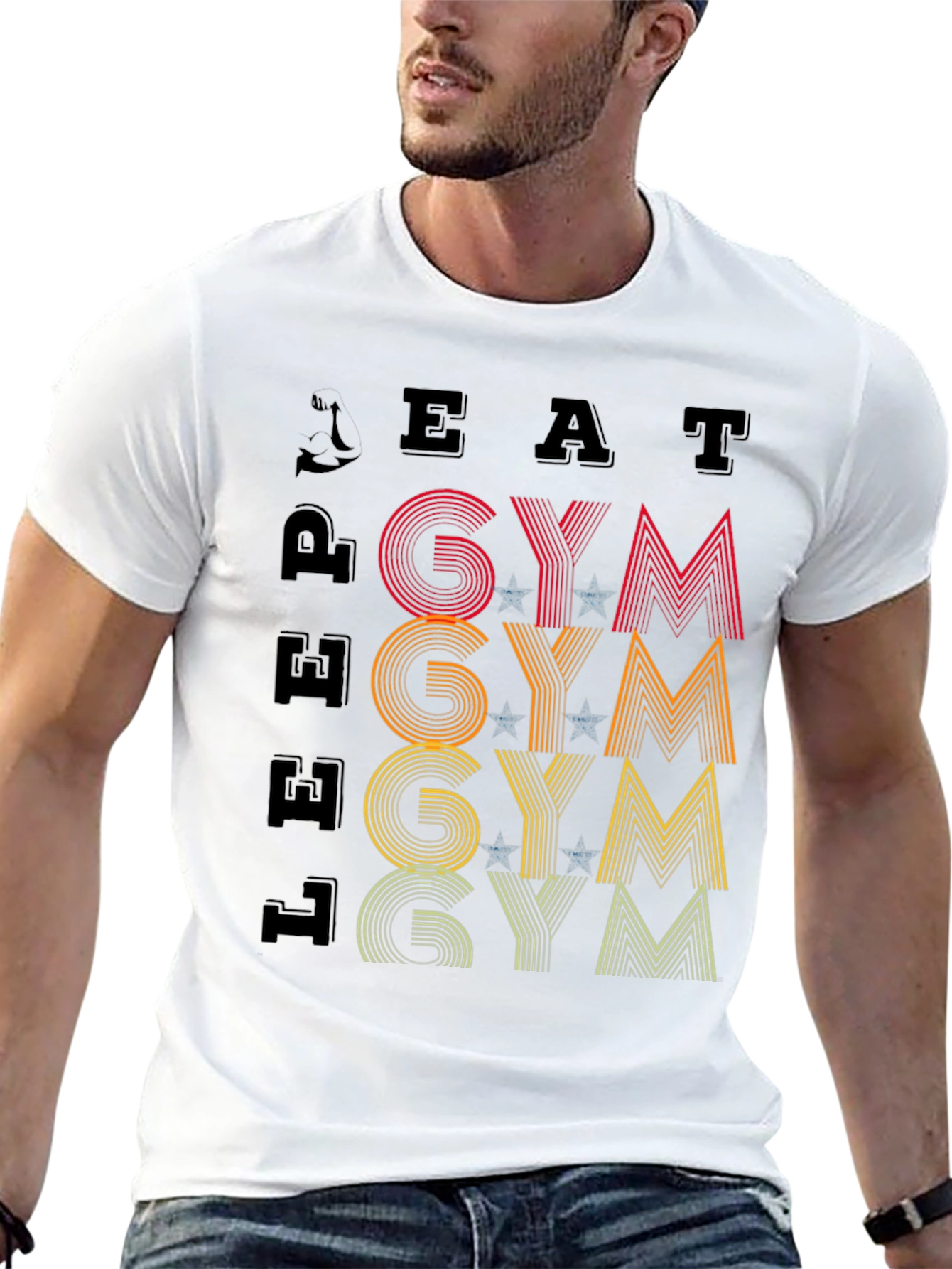 Eat Lift Gym Graphic T-Shirt