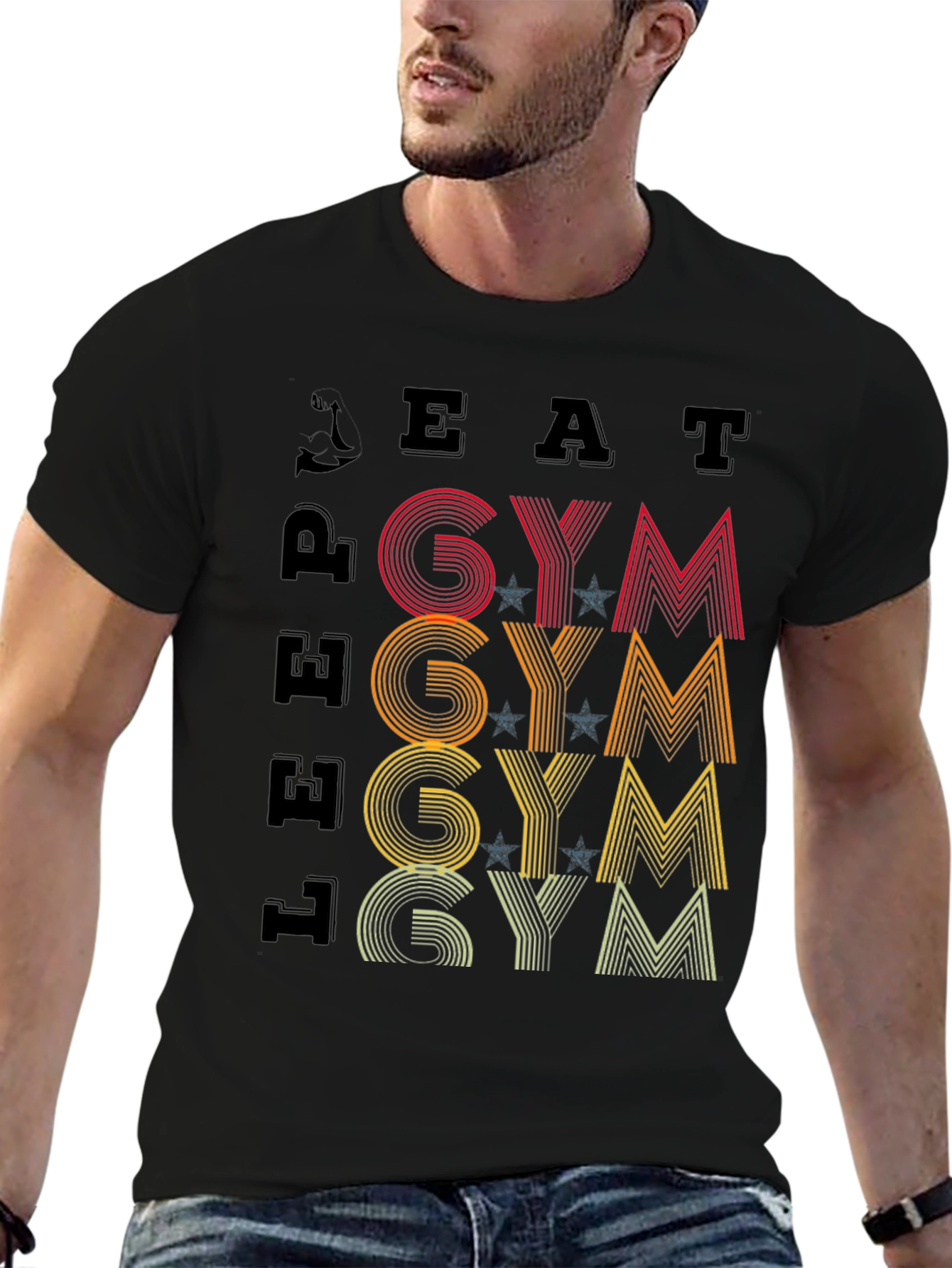 Eat Lift Gym Graphic T-Shirt