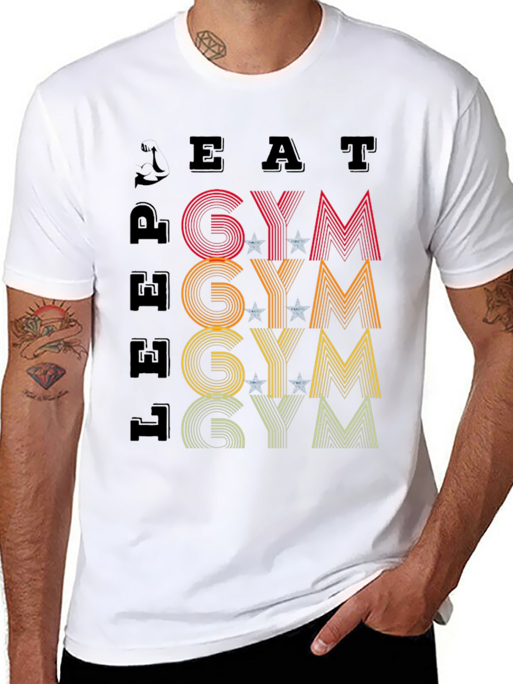 Eat Lift Gym Graphic T-Shirt