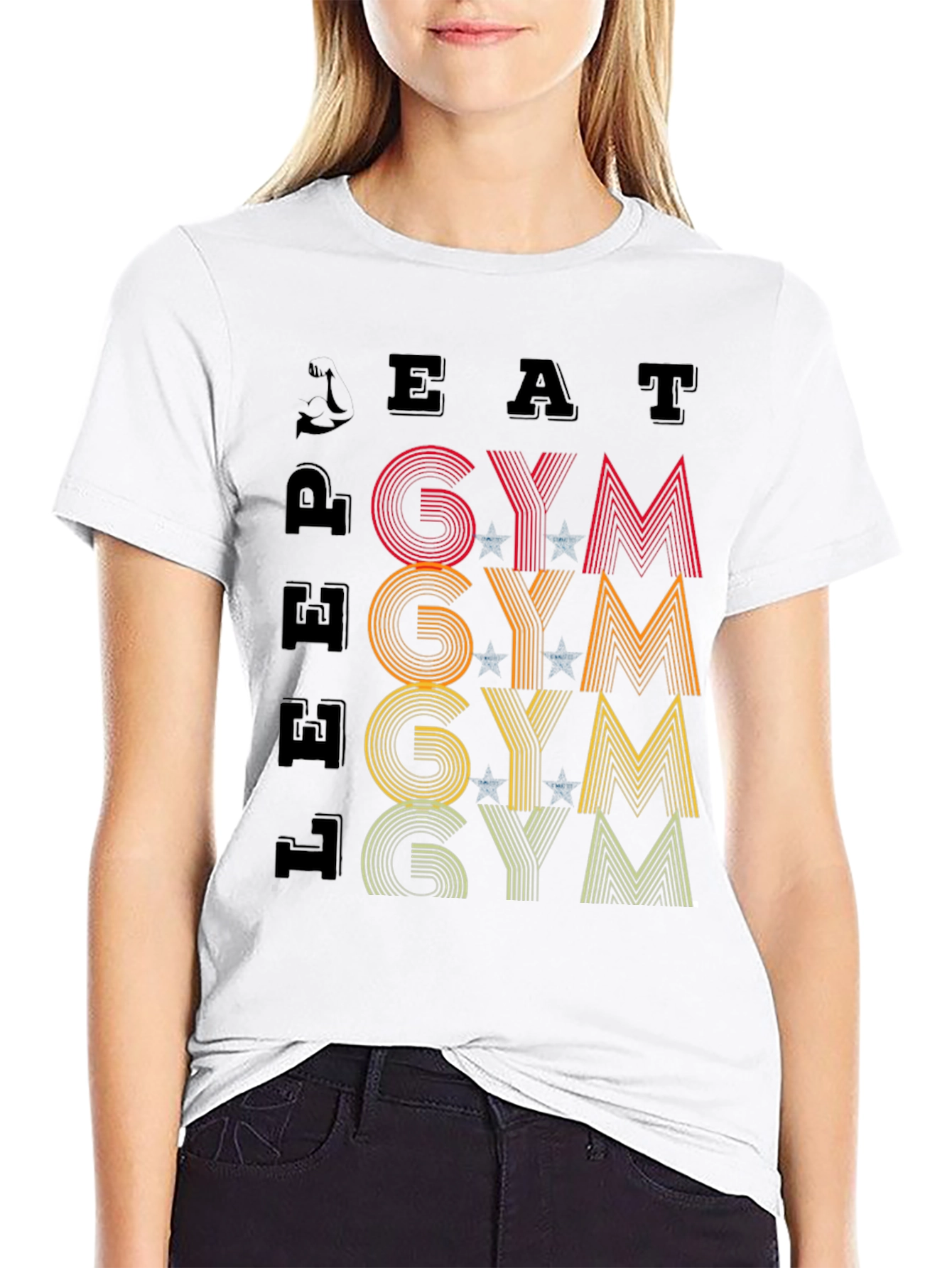 Eat Lift Gym Graphic T-Shirt