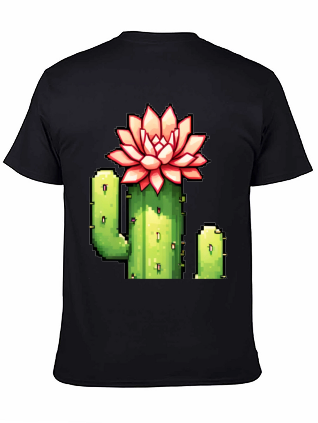 Pixel Cactus Flower Graphic Tee