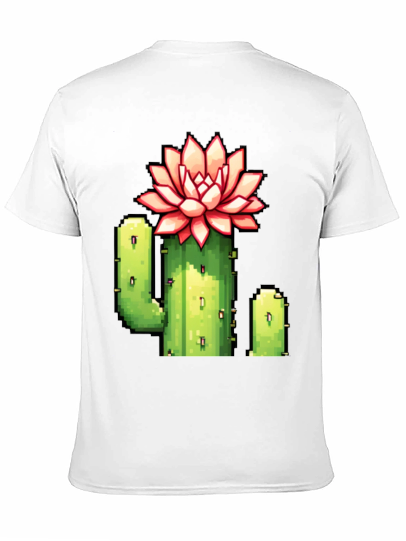 Pixel Cactus Flower Graphic Tee