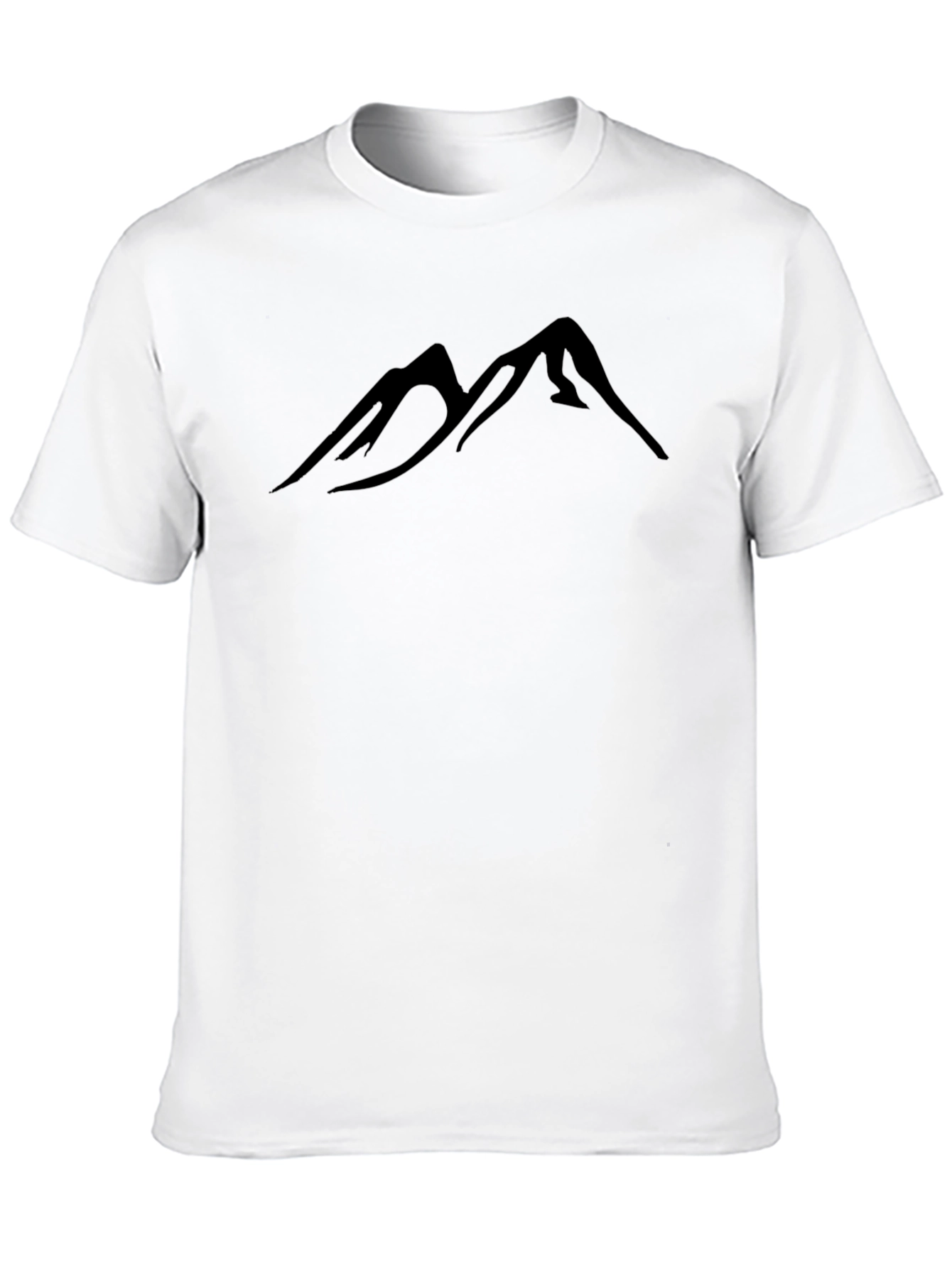 Mountain Silhouette Graphic Black T-Shirt