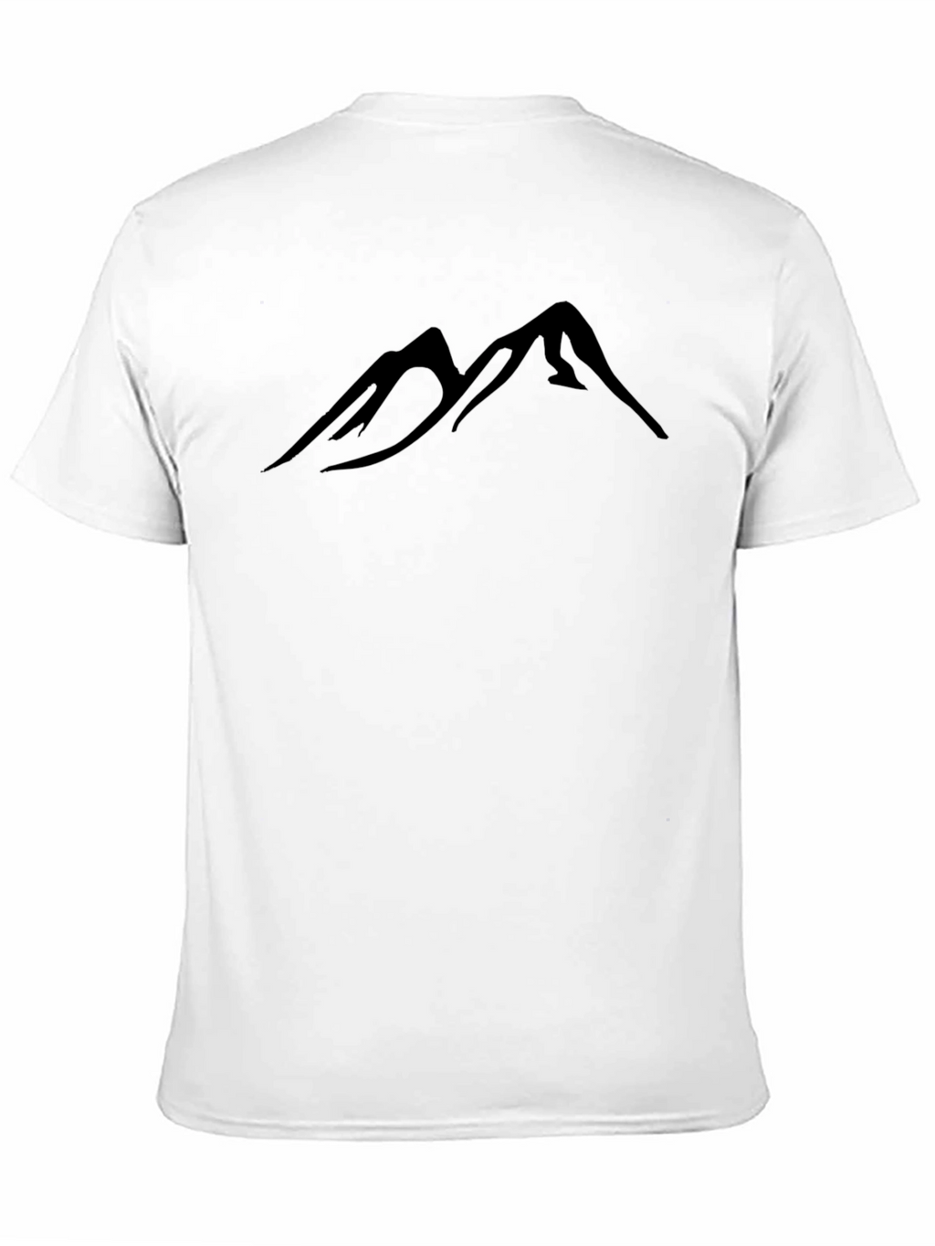 Mountain Silhouette Graphic Black T-Shirt