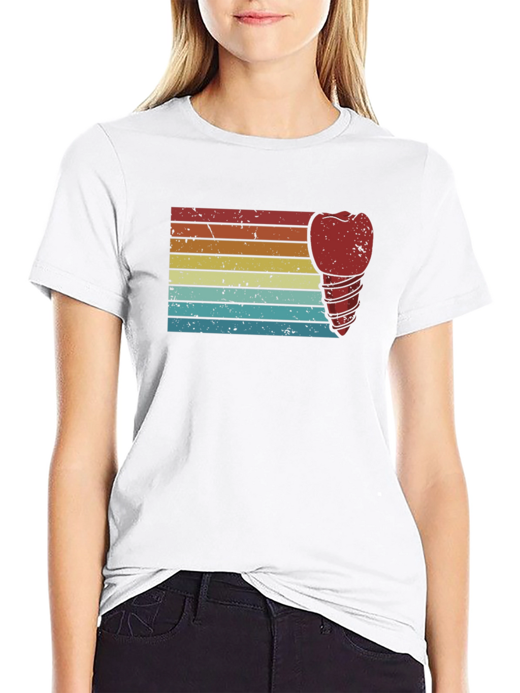 Retro Dental Implant Graphic T-Shirt