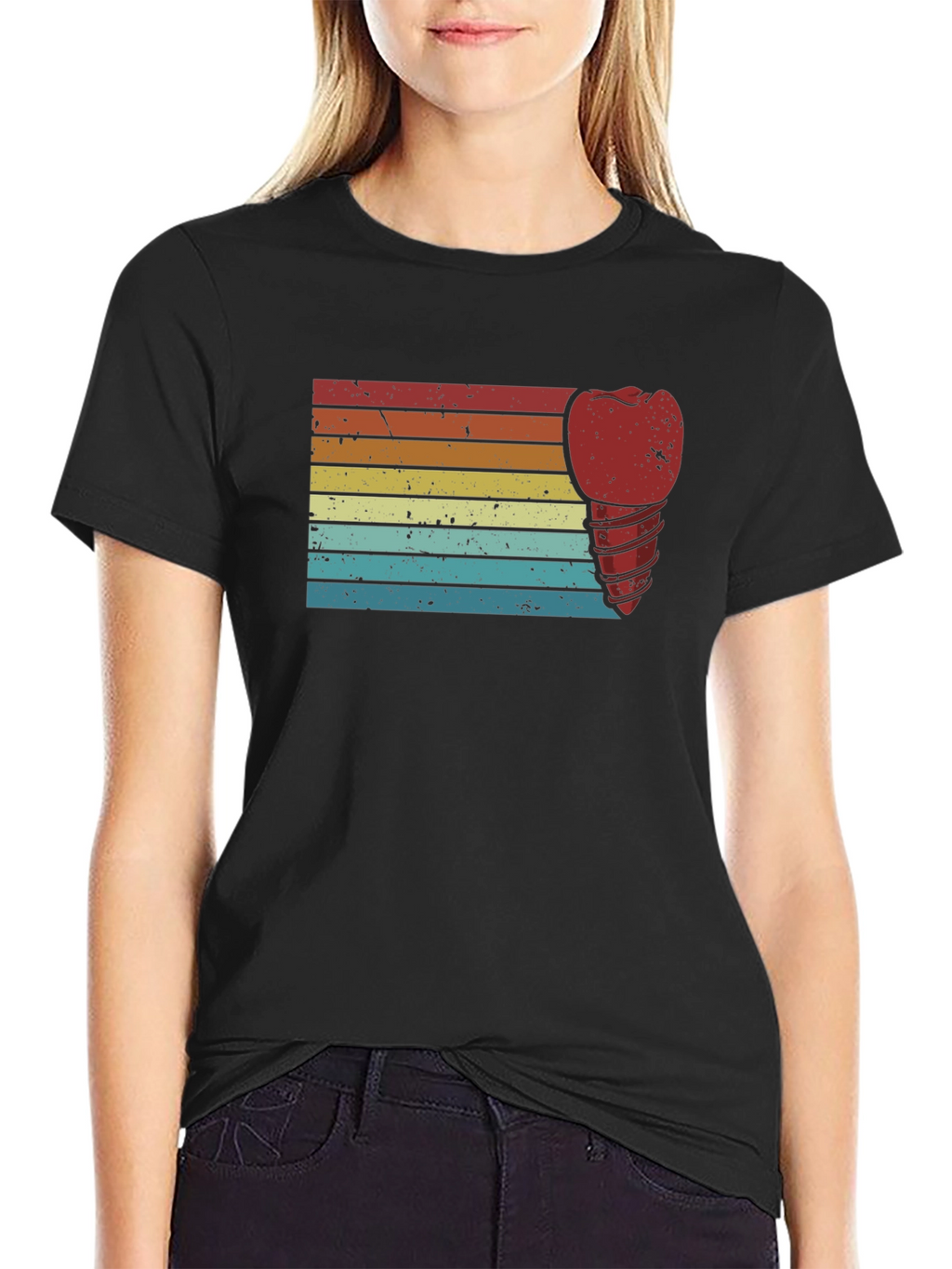 Retro Dental Implant Graphic T-Shirt