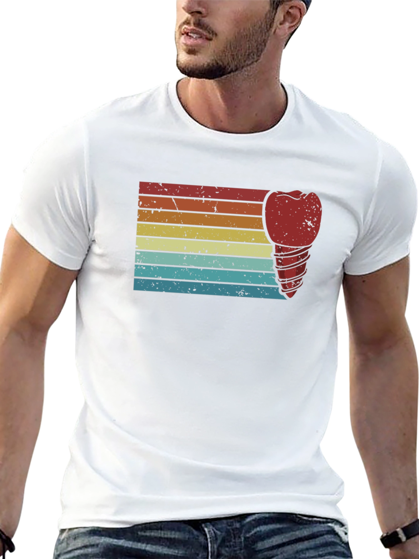 Retro Dental Implant Graphic T-Shirt