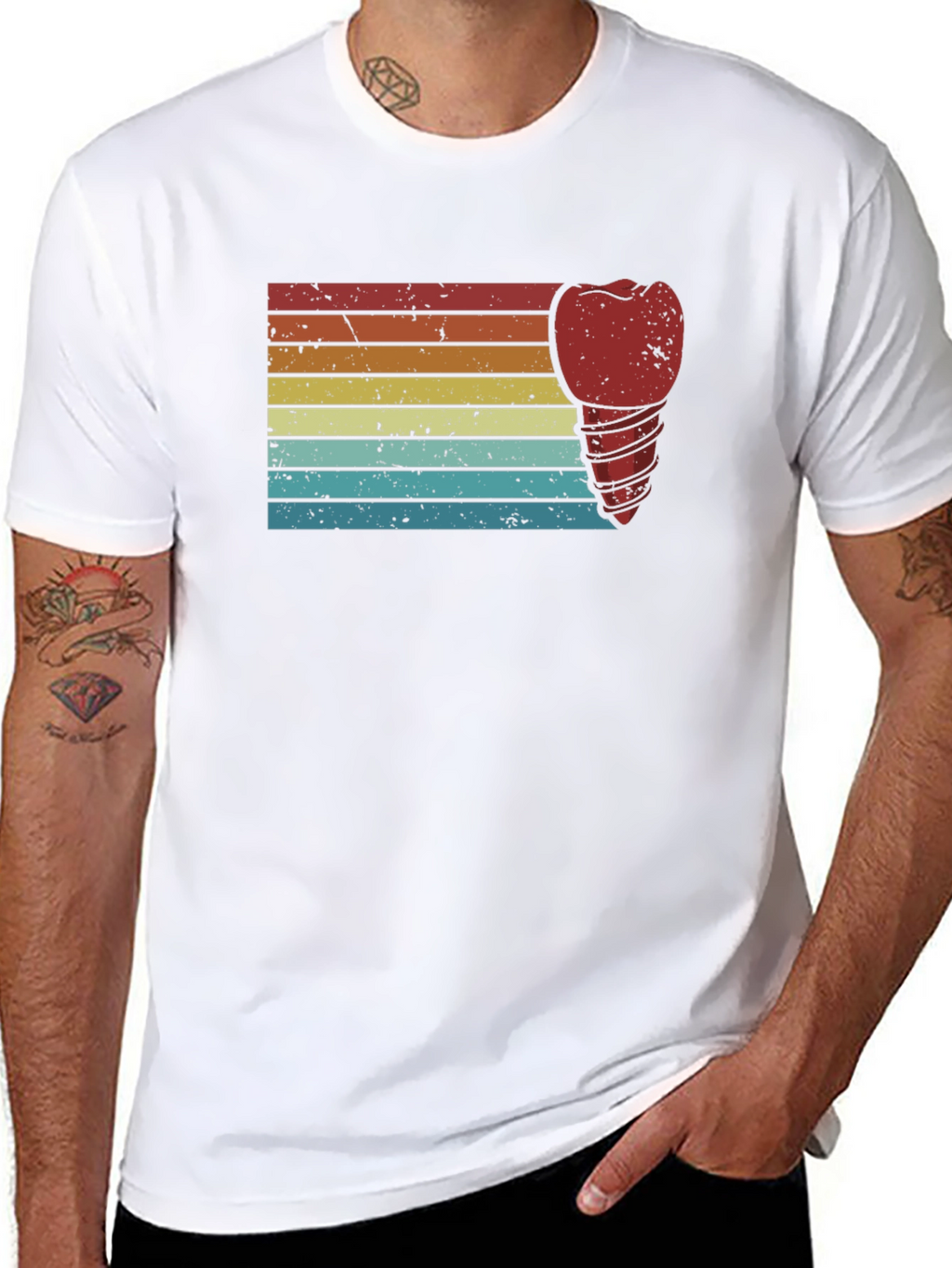 Retro Dental Implant Graphic T-Shirt