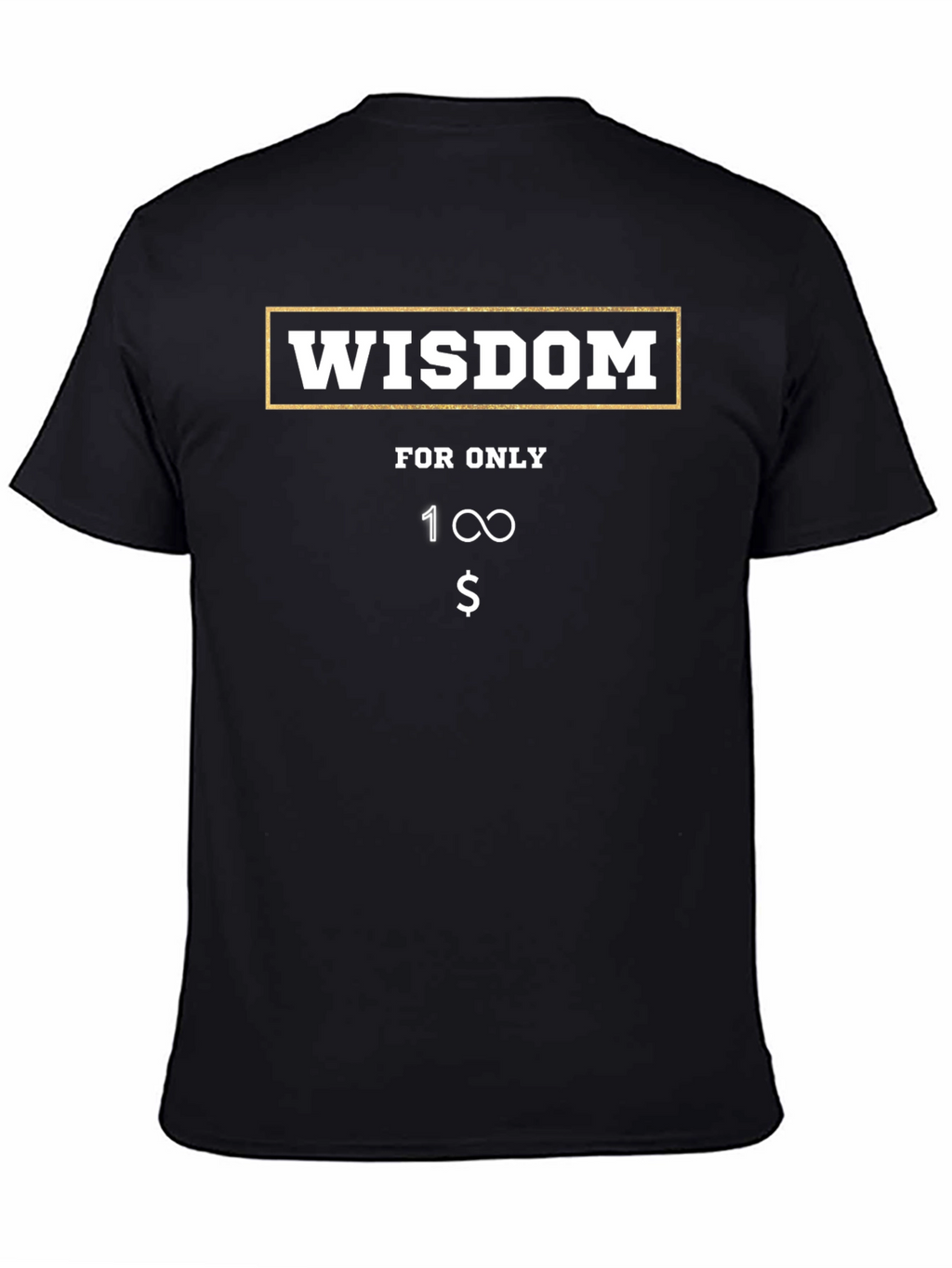 Wisdom T-Shirt - Funny Infinite Value Tee