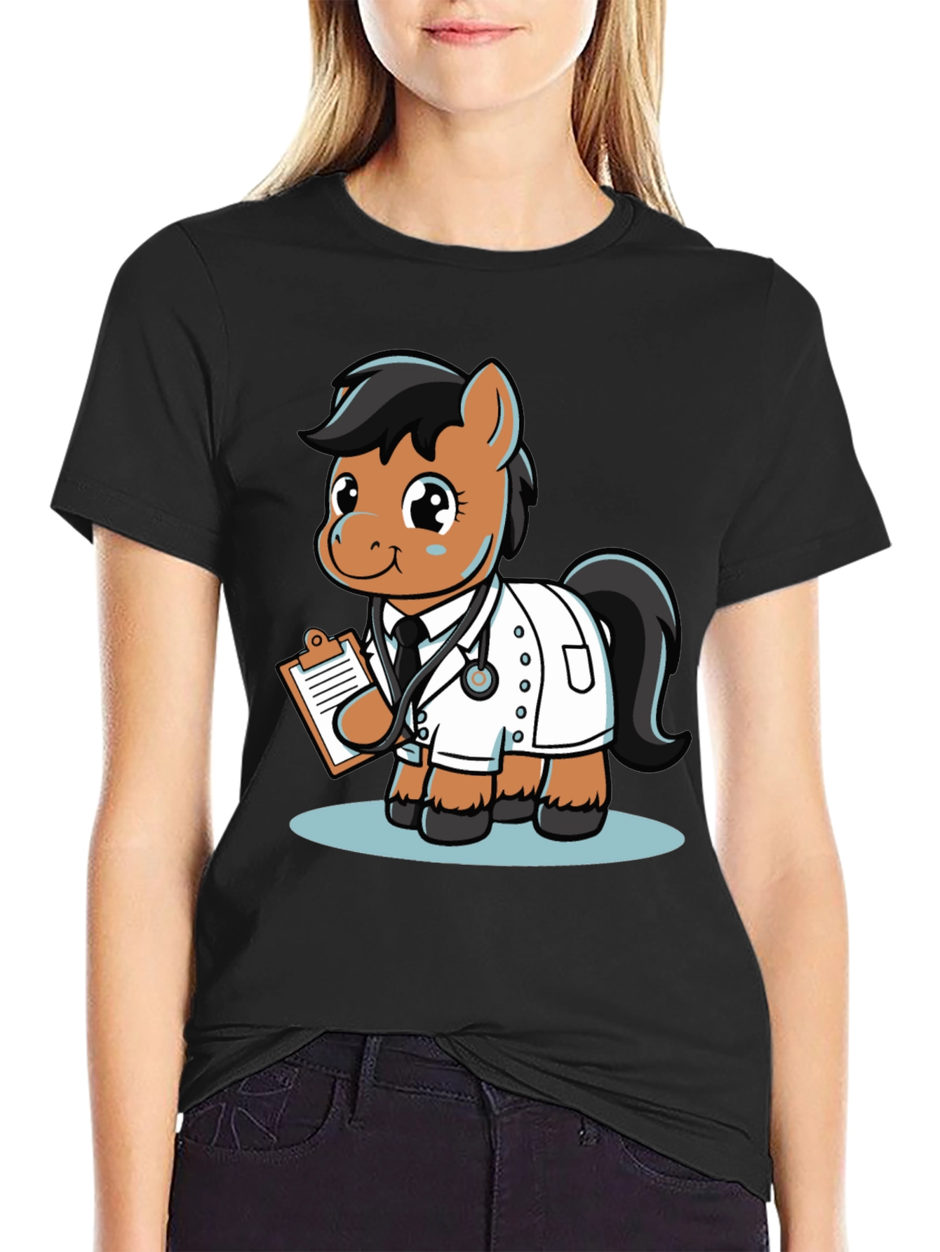 Doctor Pony T-Shirt - Cute Cartoon Animal Tee