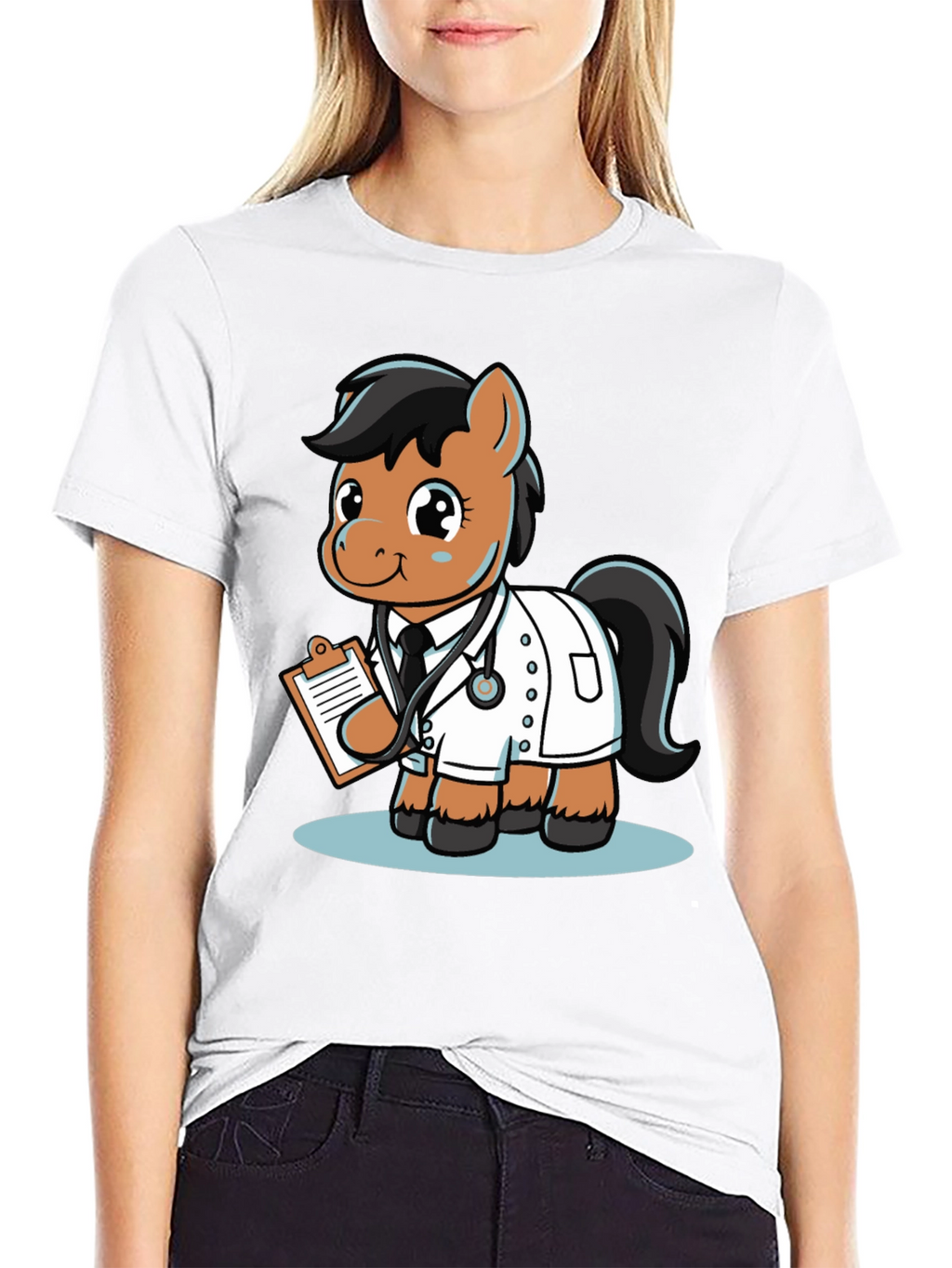 Doctor Pony T-Shirt - Cute Cartoon Animal Tee
