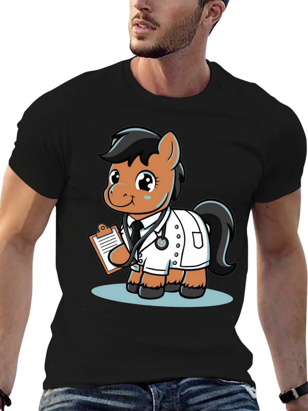 Doctor Pony T-Shirt - Cute Cartoon Animal Tee