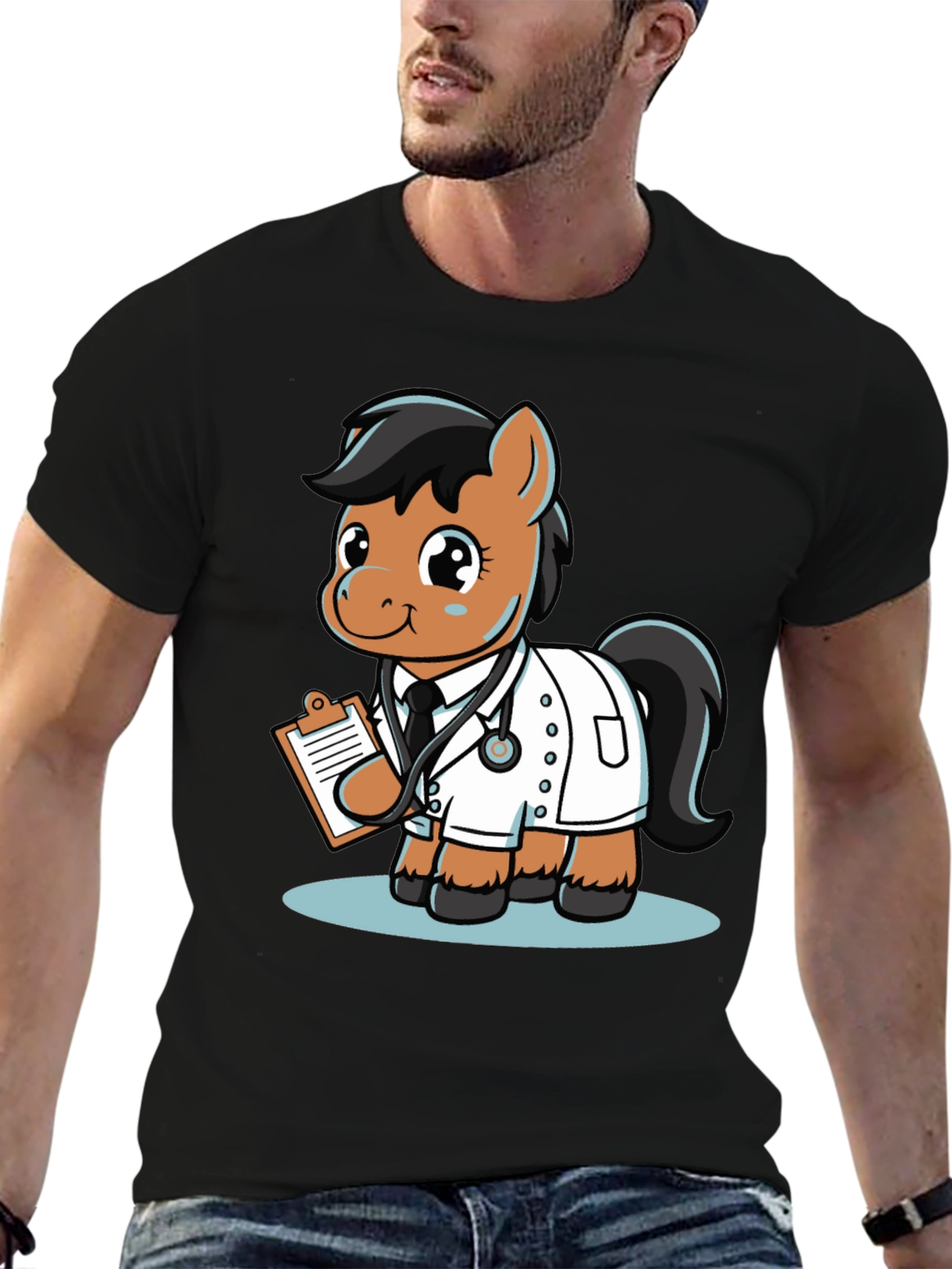 Doctor Pony T-Shirt - Cute Cartoon Animal Tee
