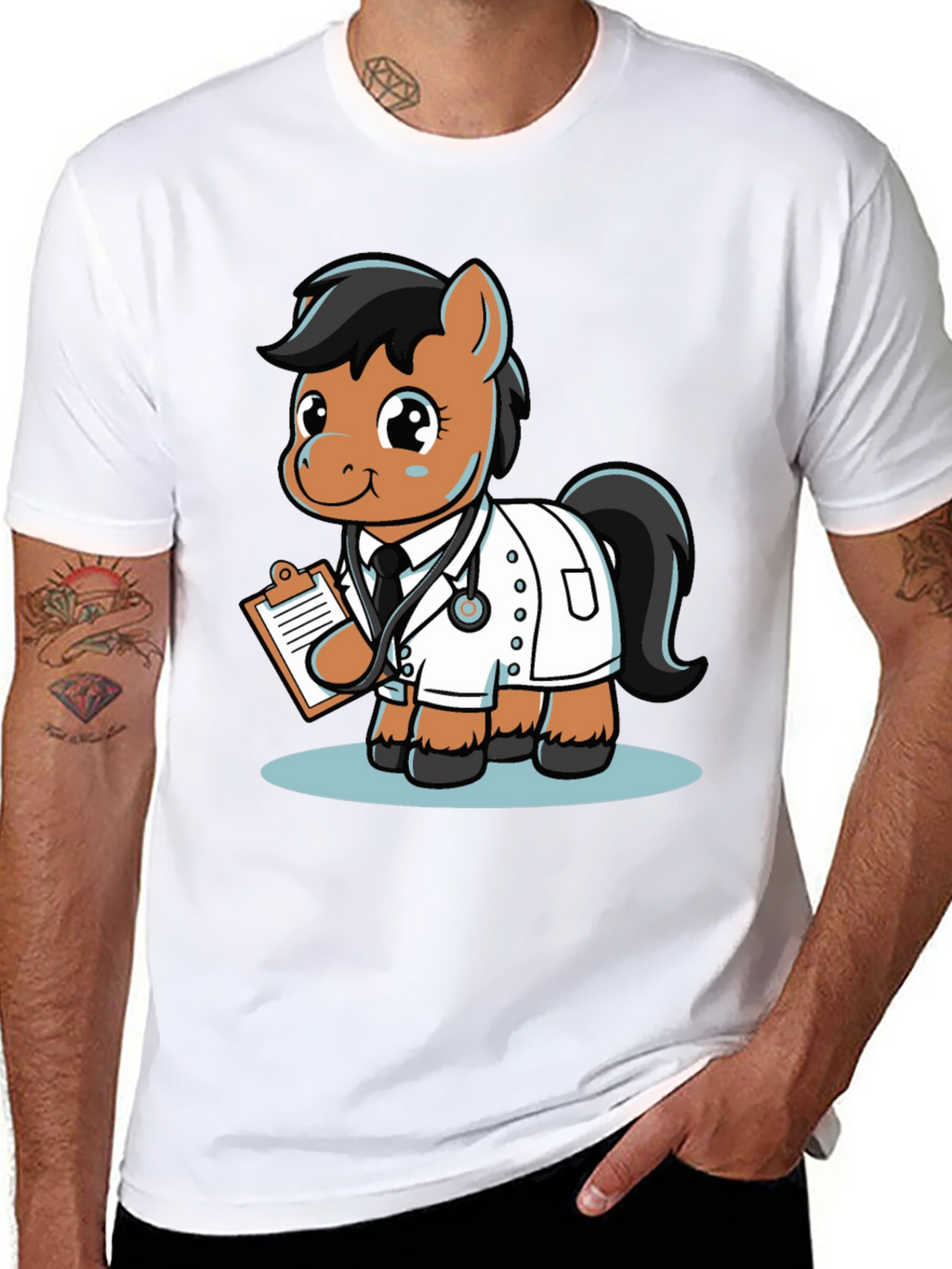 Doctor Pony T-Shirt - Cute Cartoon Animal Tee